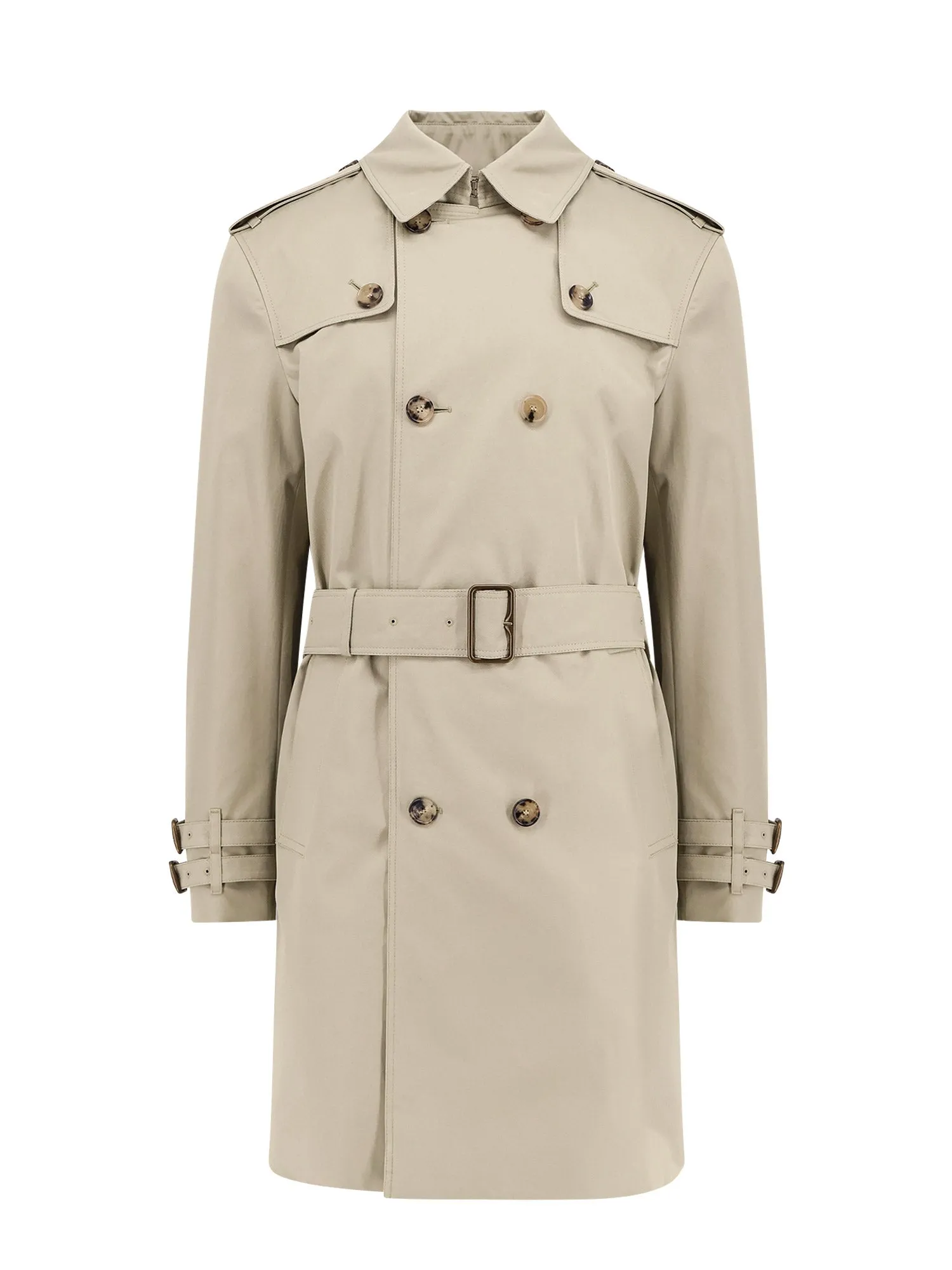 Organic Cotton Trench With Madras Lining