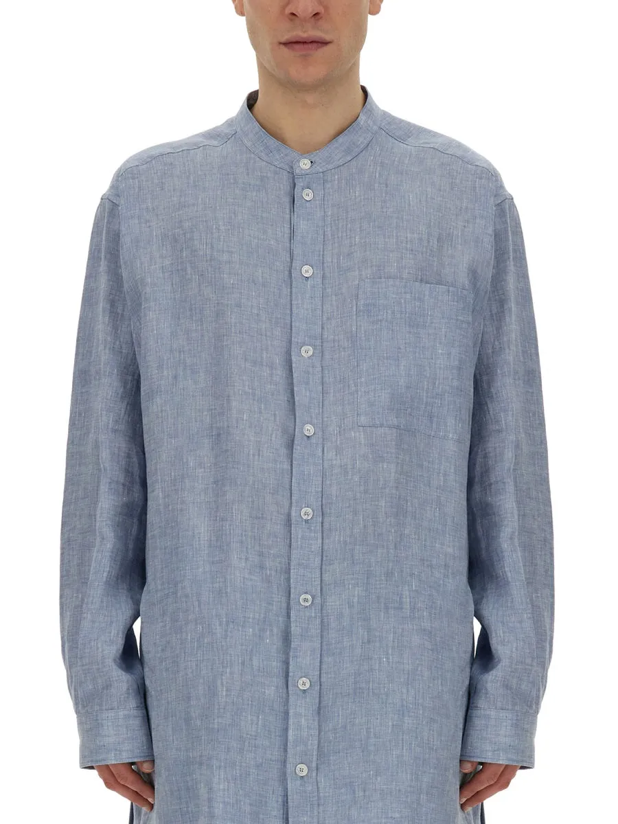 Shirt With Mandarin Collar