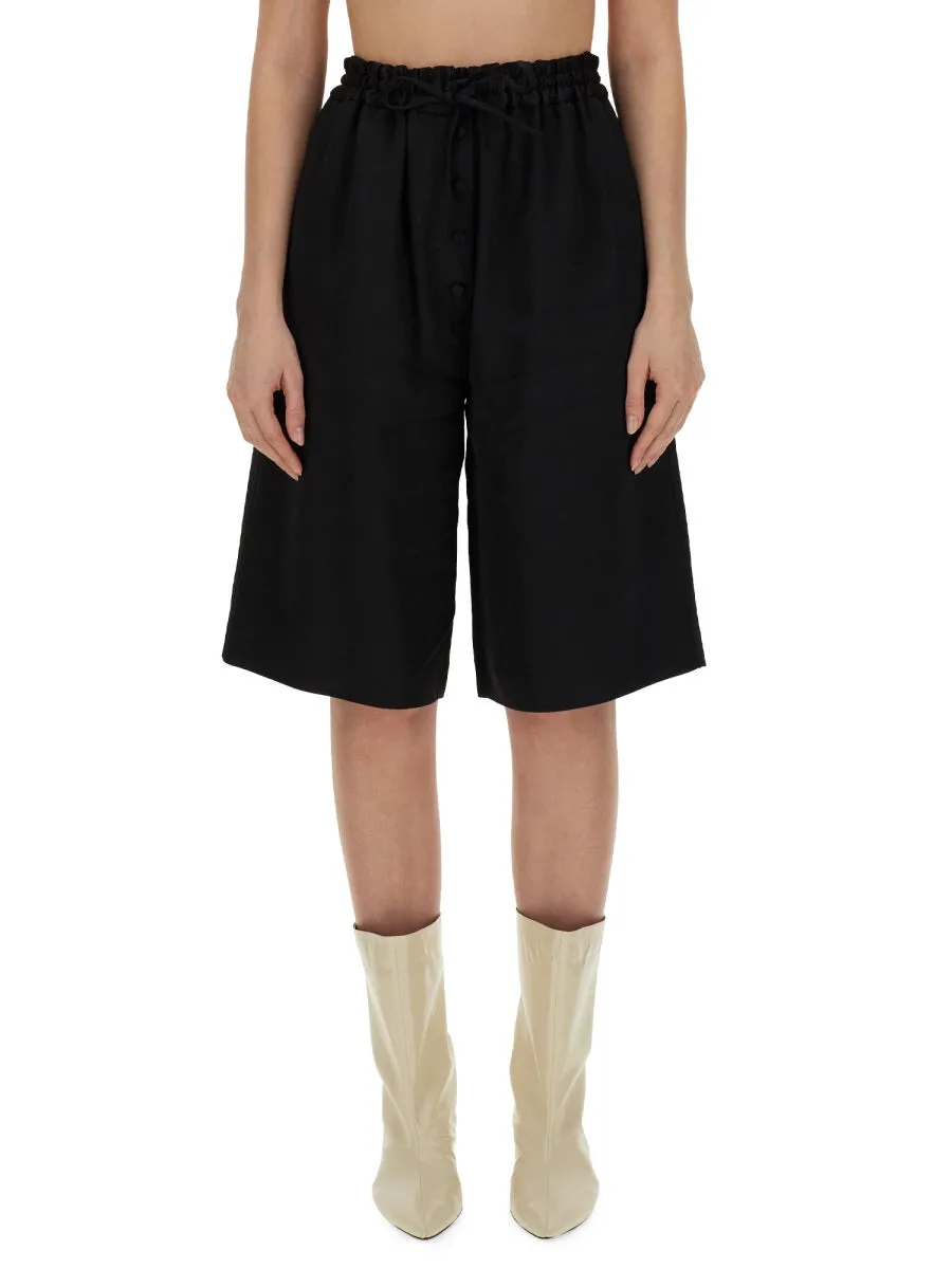 Wide Leg Bermuda Shorts