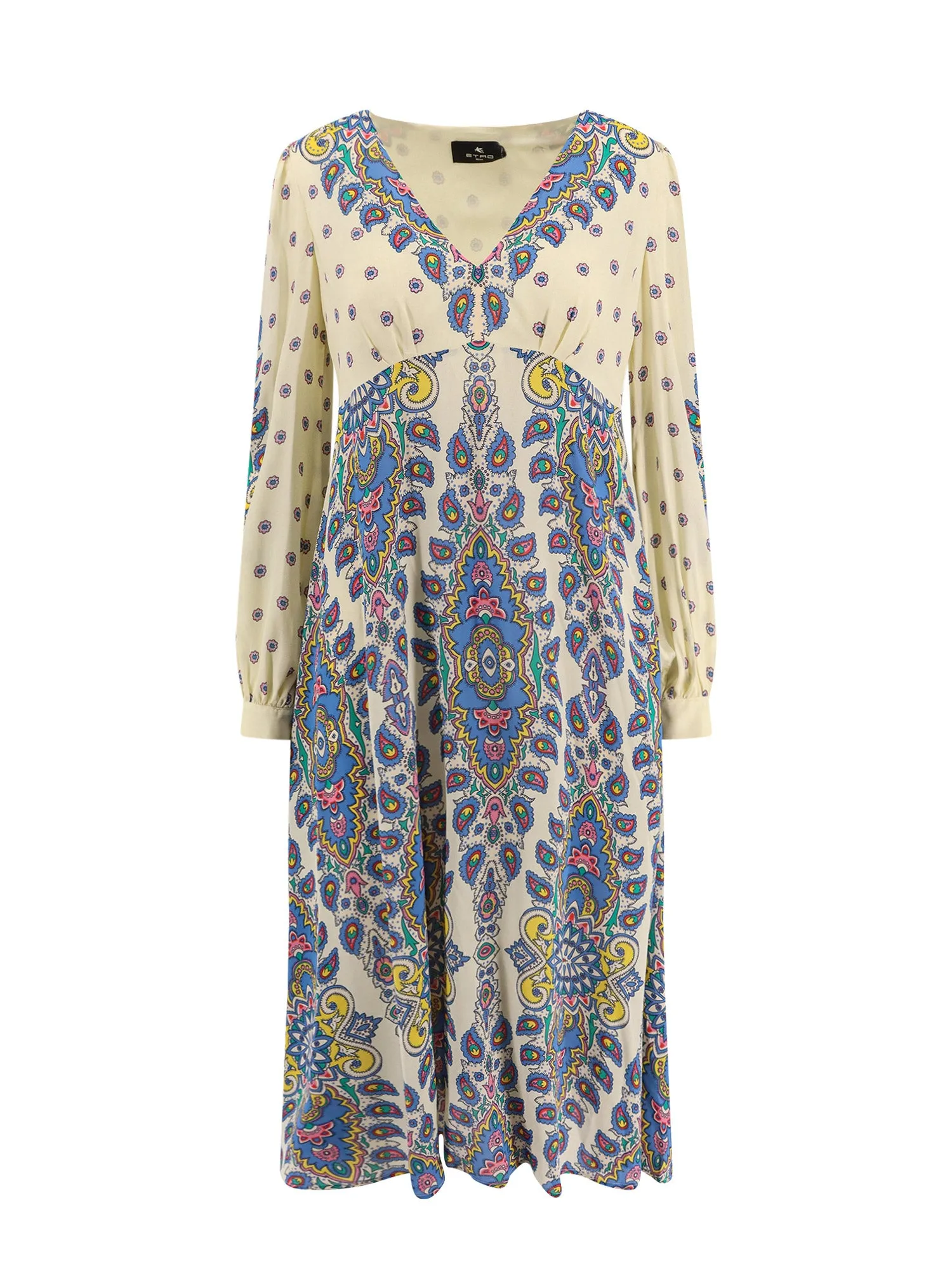 Viscose Dress With Multicolor Print
