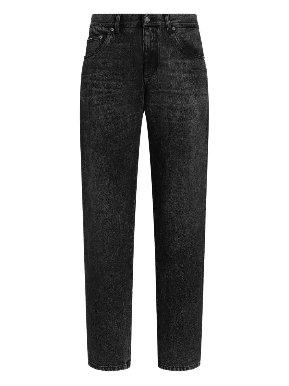 Jeans In Cotone Con Applicazione Logo