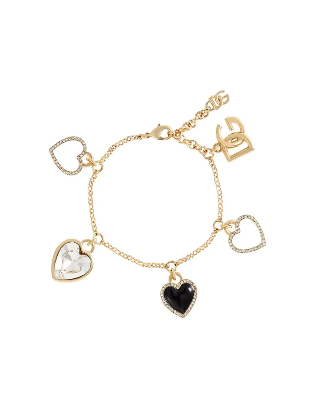 Bracciale Sartoriale Italiano Con Ciondoli A Forma Di Cuore