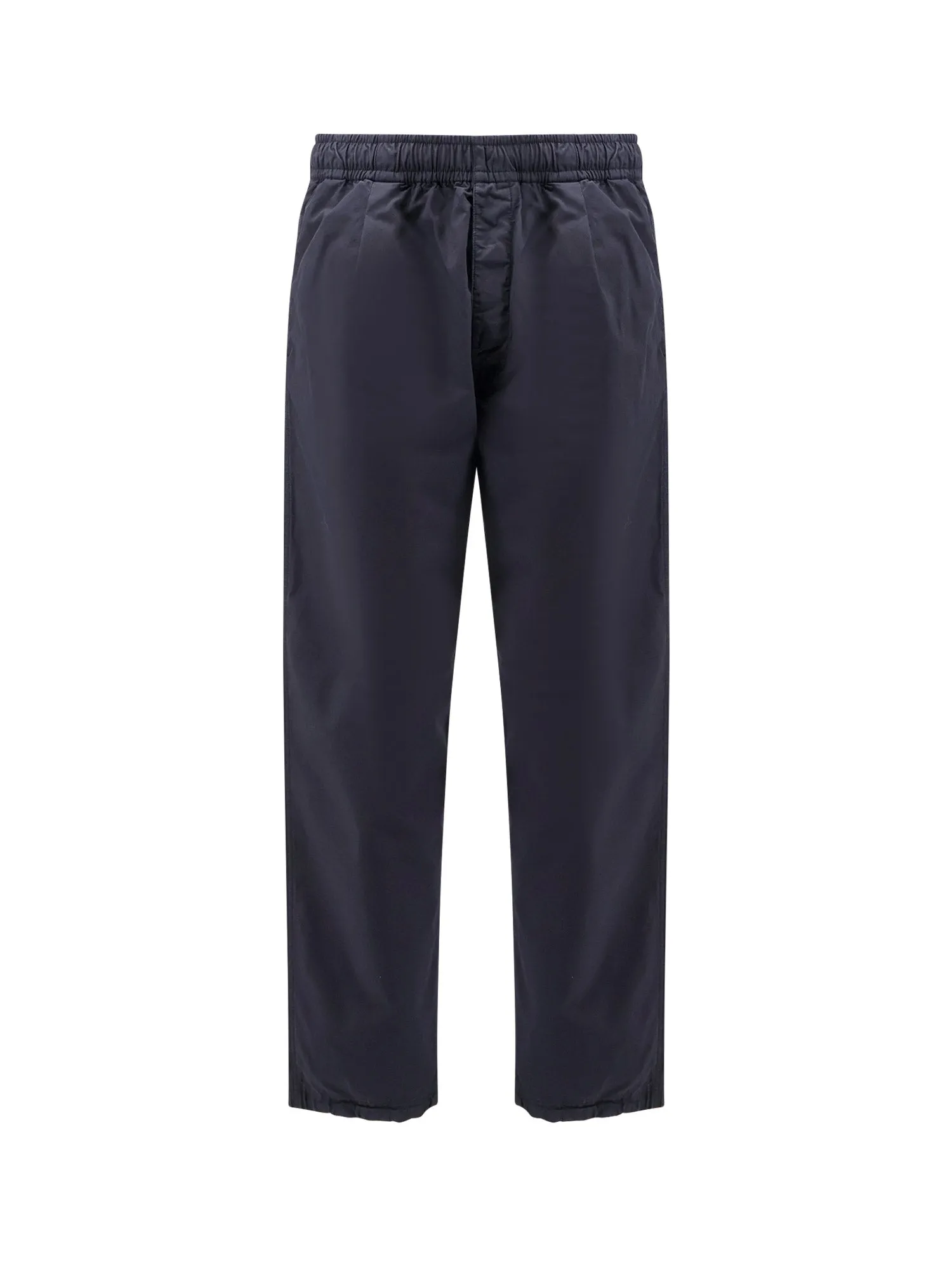 Organic Cotton Cargo Trousers With Logo Embroidery