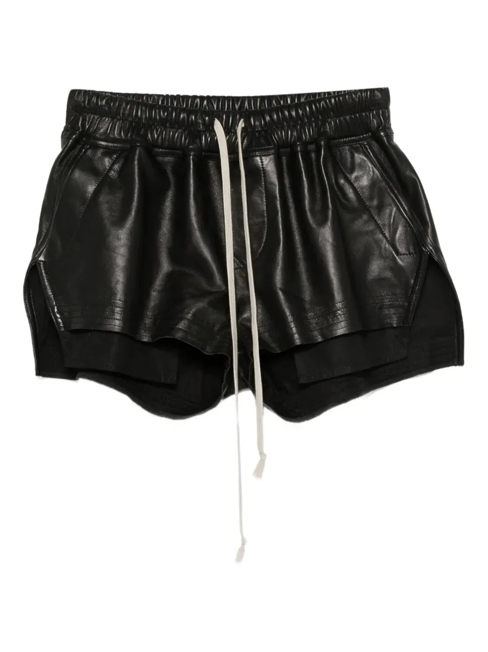 Shorts In Pelle Con Coulisse