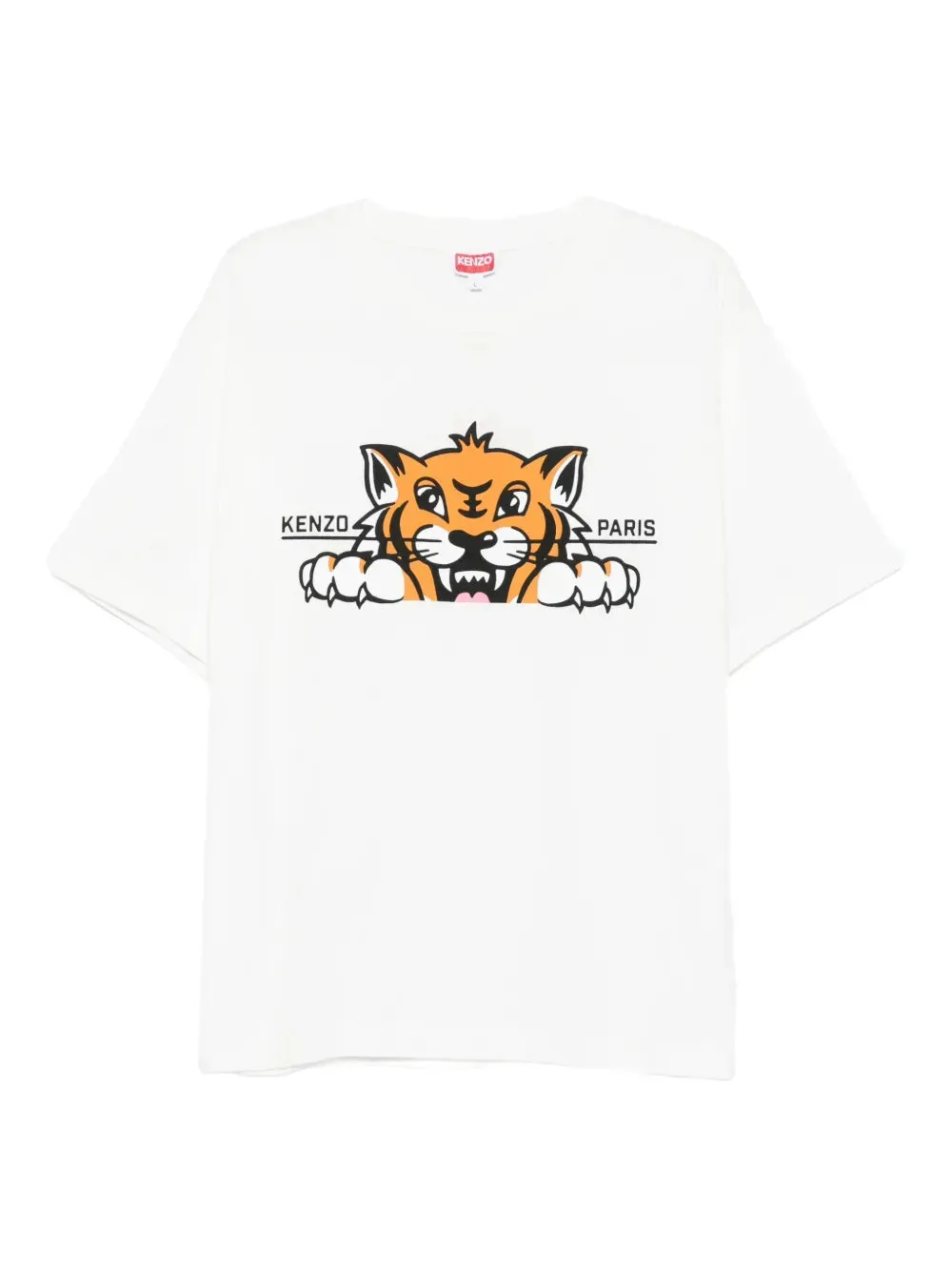T-Shirt Happy Tiger In Cotone