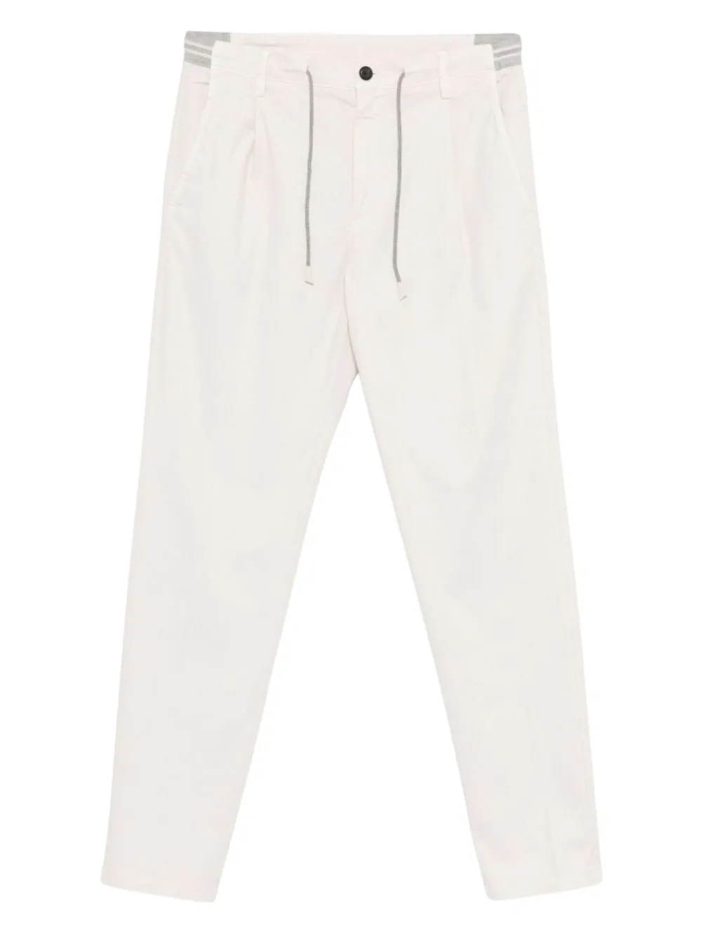 Pantaloni Con Coulisse In Beige Chiaro