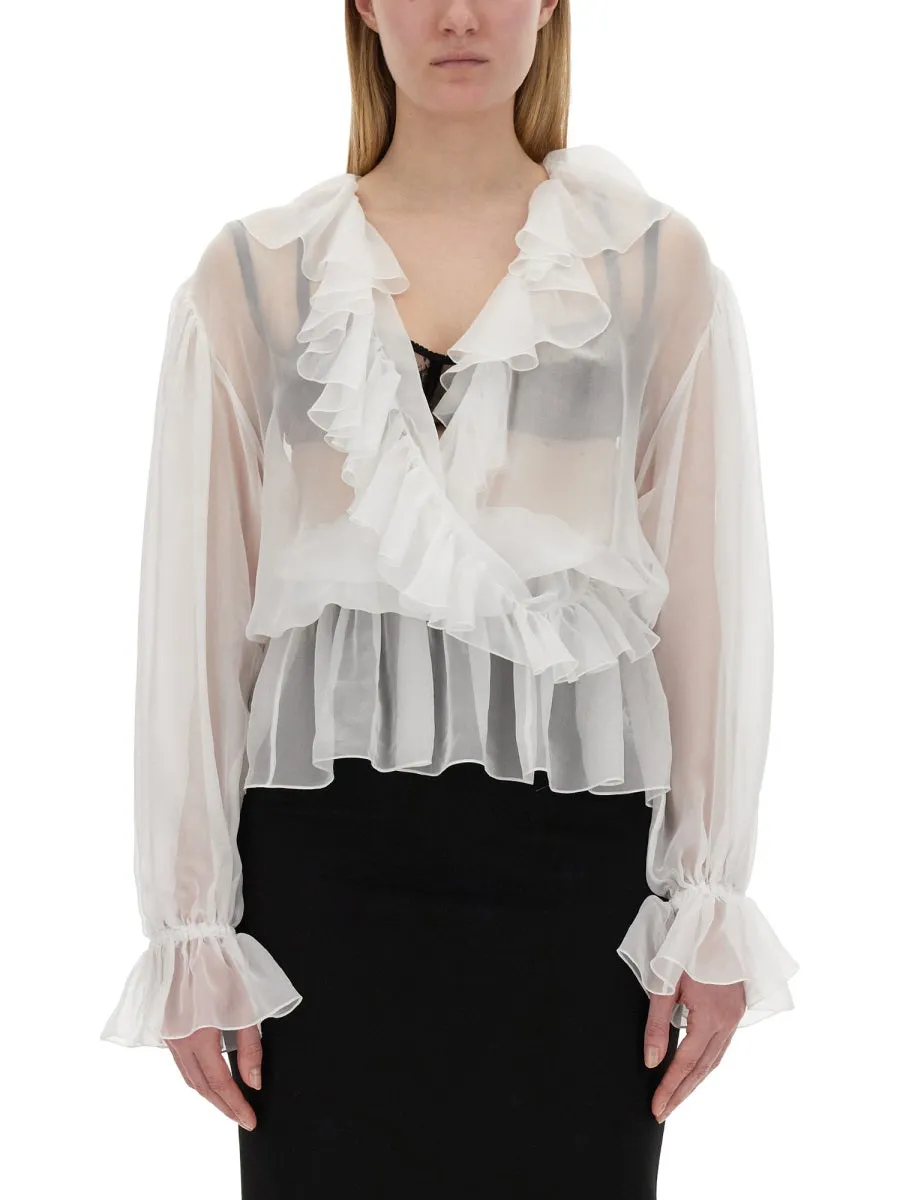 Chiffon Blouse With Ruffles