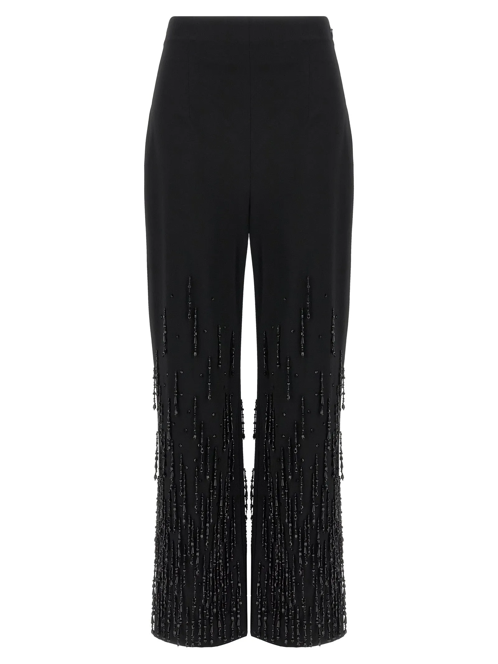 Beaded Pantaloni Nero