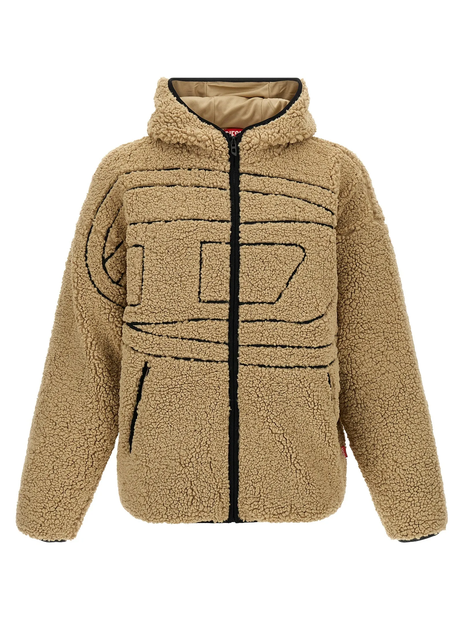S-Zat Sweat-Shirt Puffer Jackets Beige
