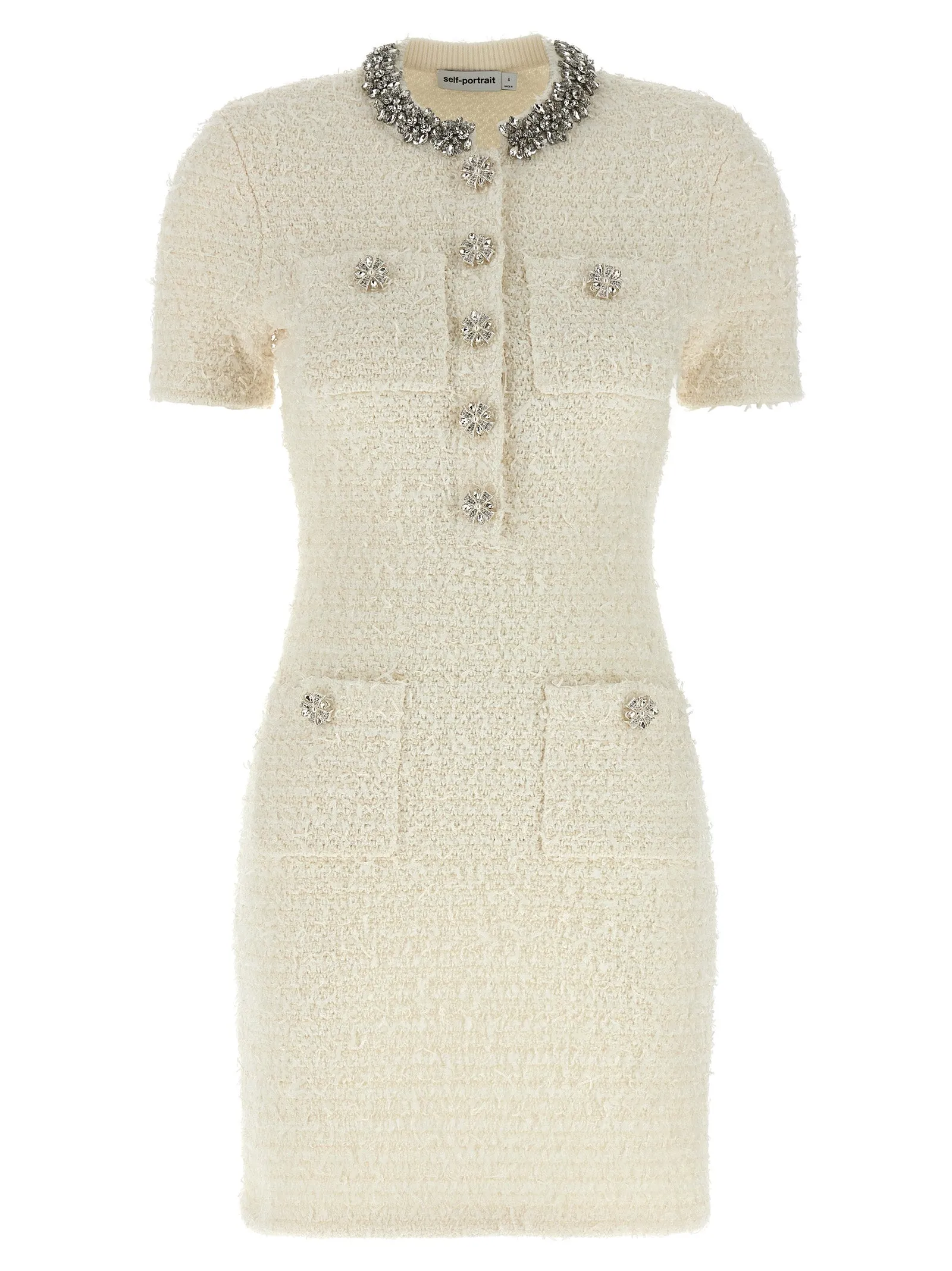 Knitted Dress Abiti Bianco