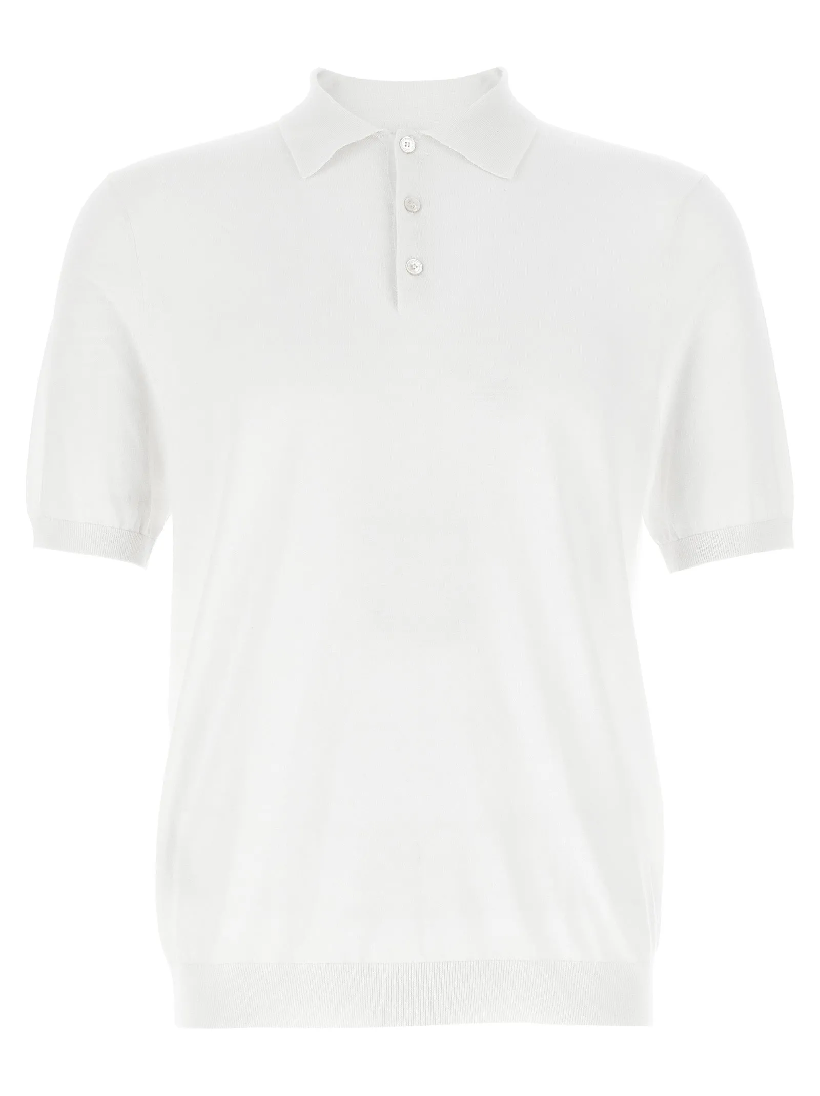 Ultralight Cotton Shirt Polo Bianco
