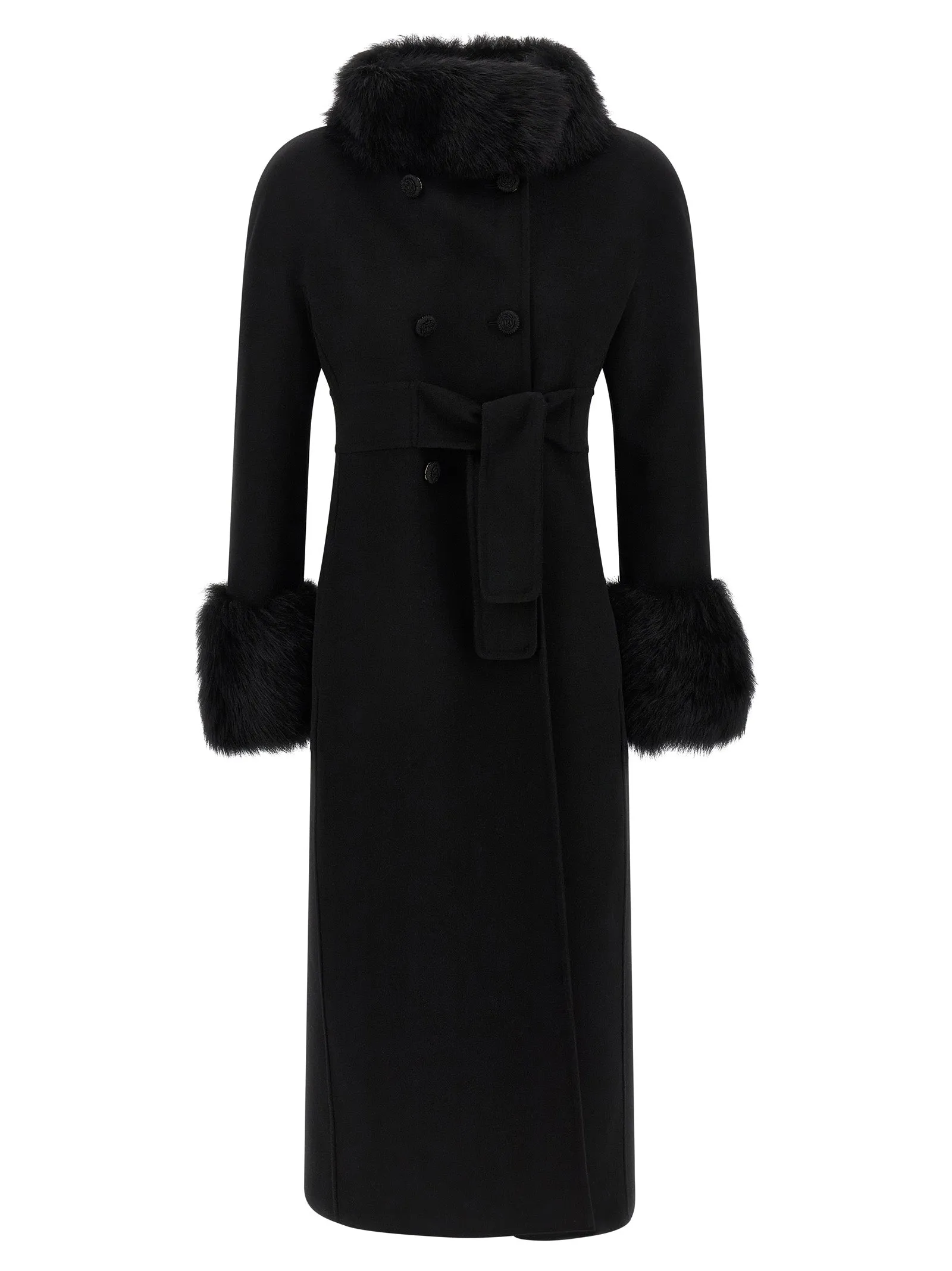 Valentino Garavani Double Breasted Coat Trench E Impermeabili Nero