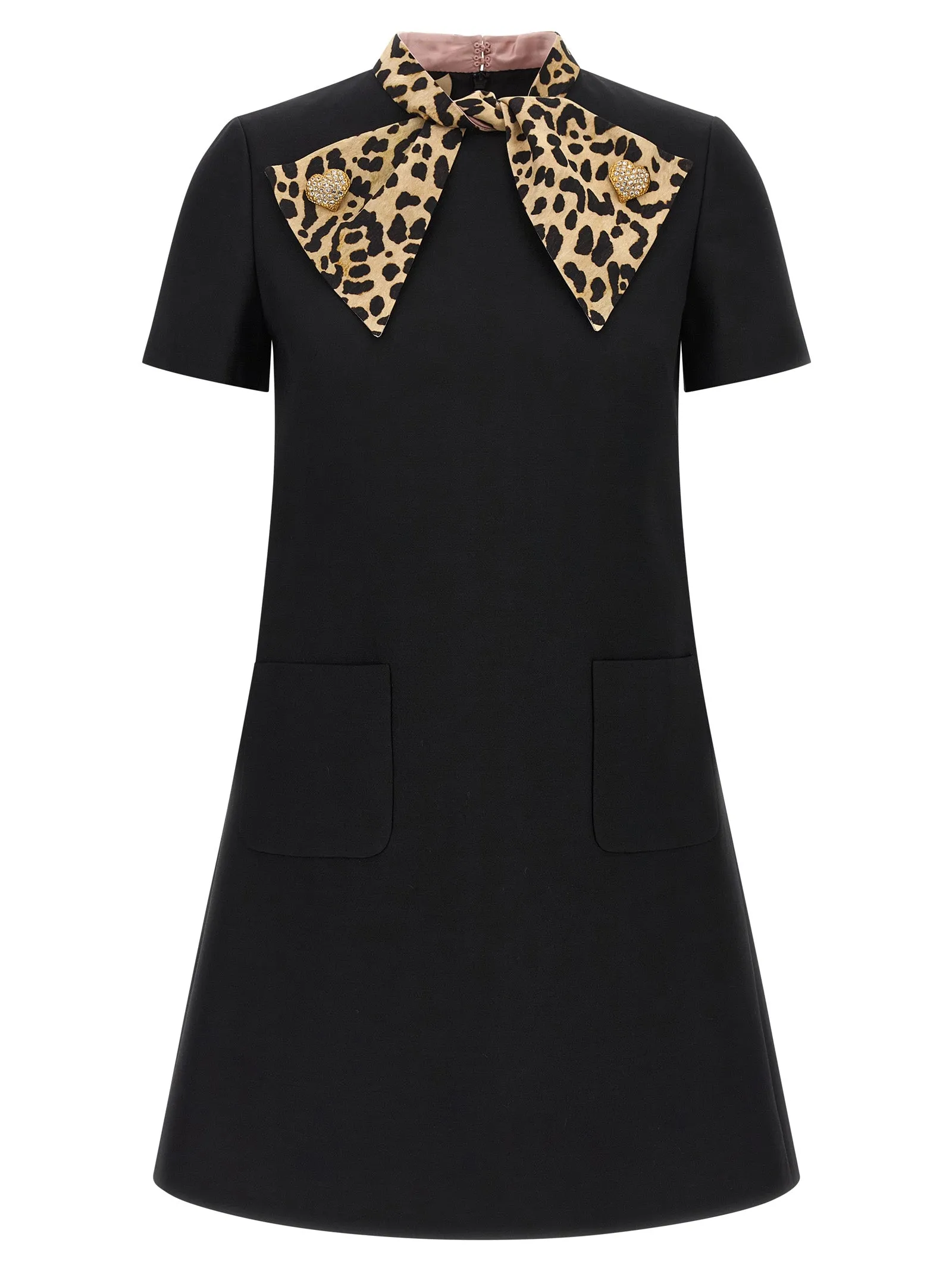 Valentino Garavani Crepe Couture Dress Abiti Nero