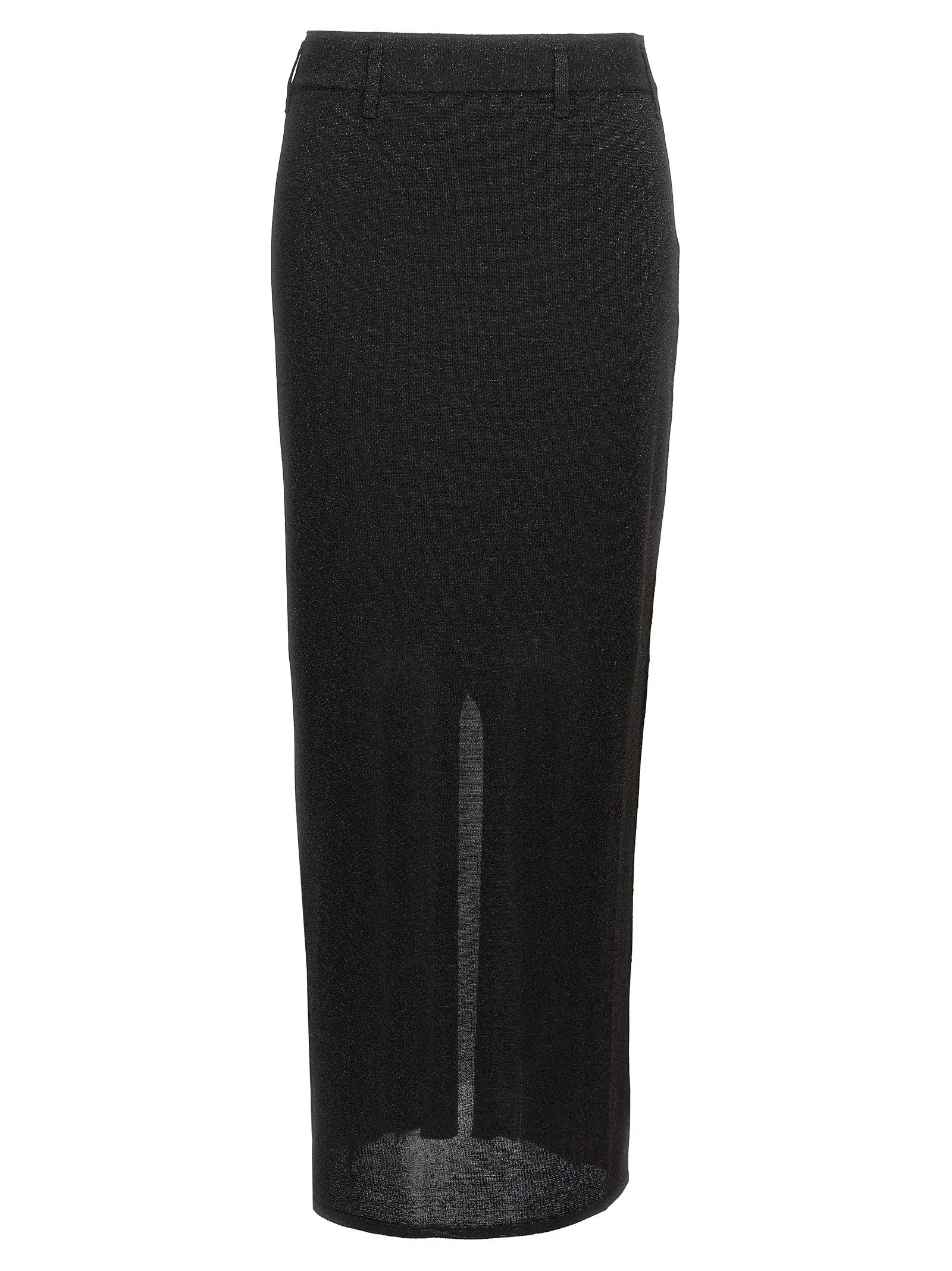 Vanity And Lamé Skirt Gonne Nero