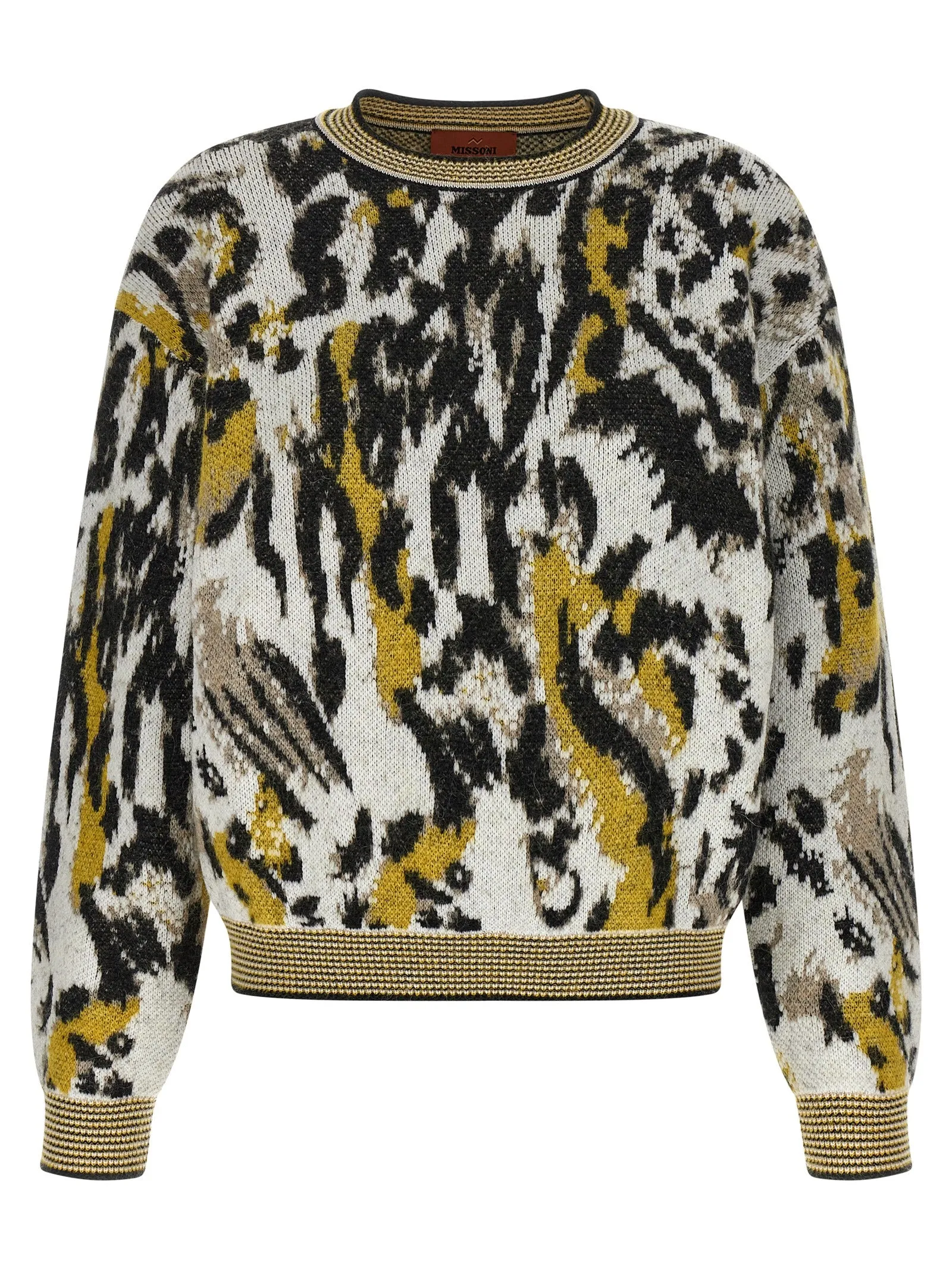 Animalier Motif Sweater Maglioni Multicolor