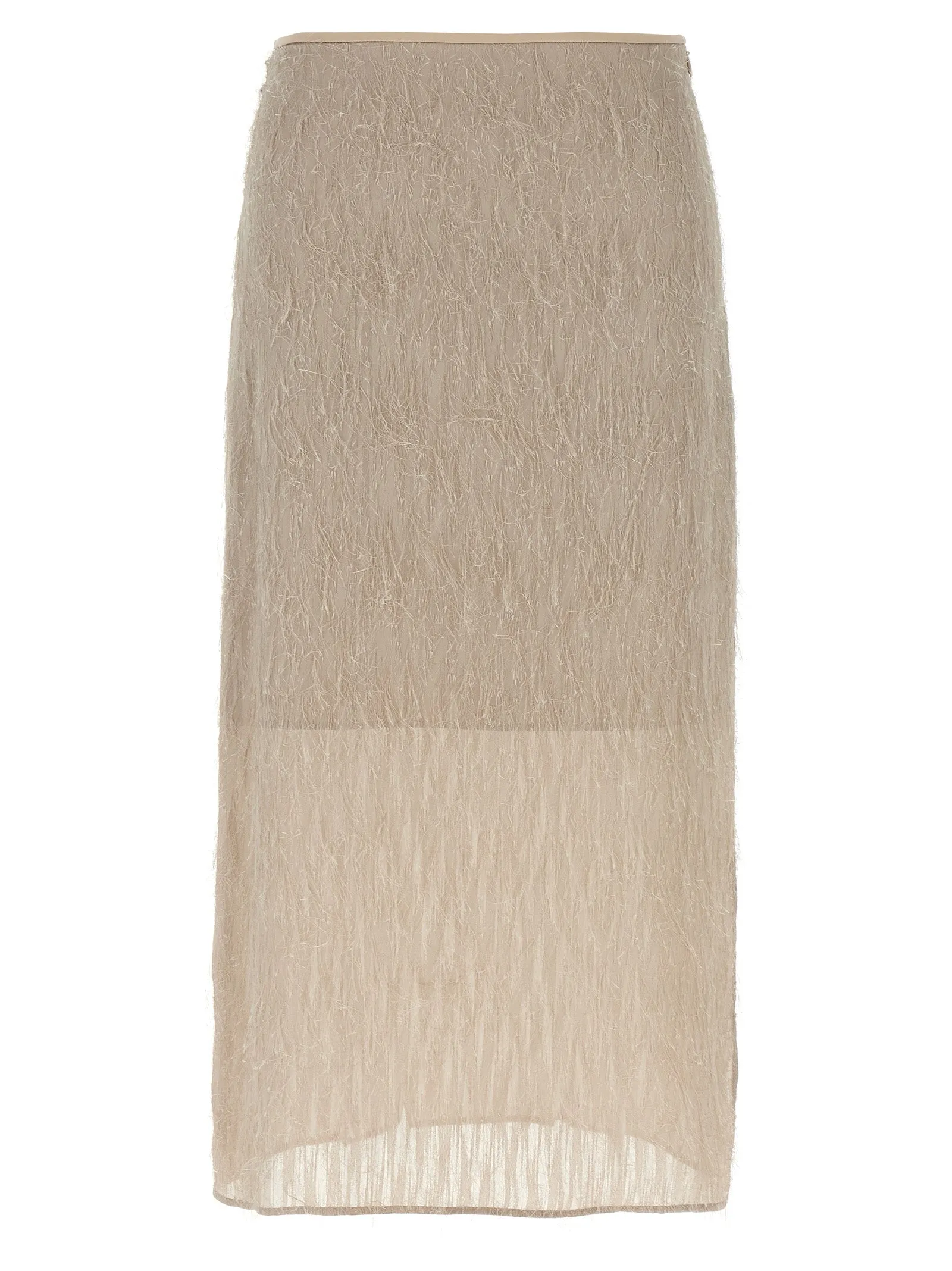 Fil Coupé Skirt Gonne Grigio