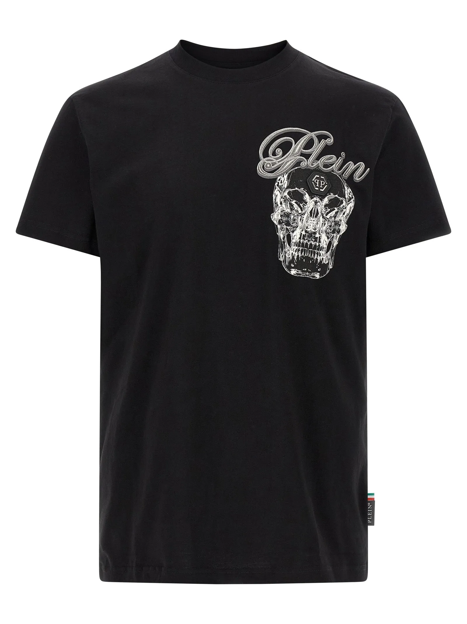 Glass Skull T Shirt Nero