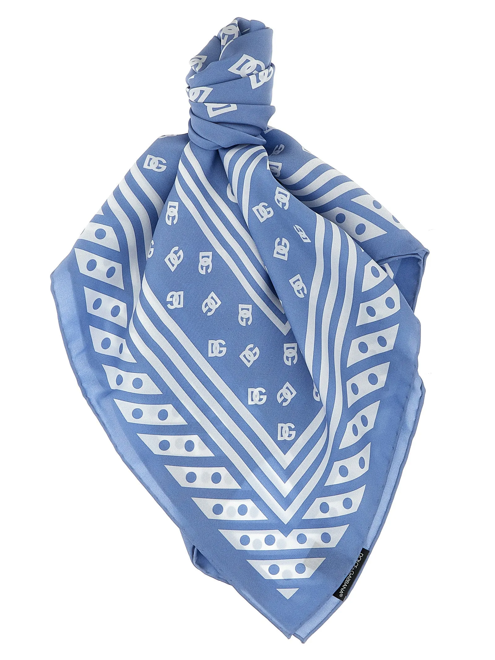 Logo Scarf Sciarpe Celeste