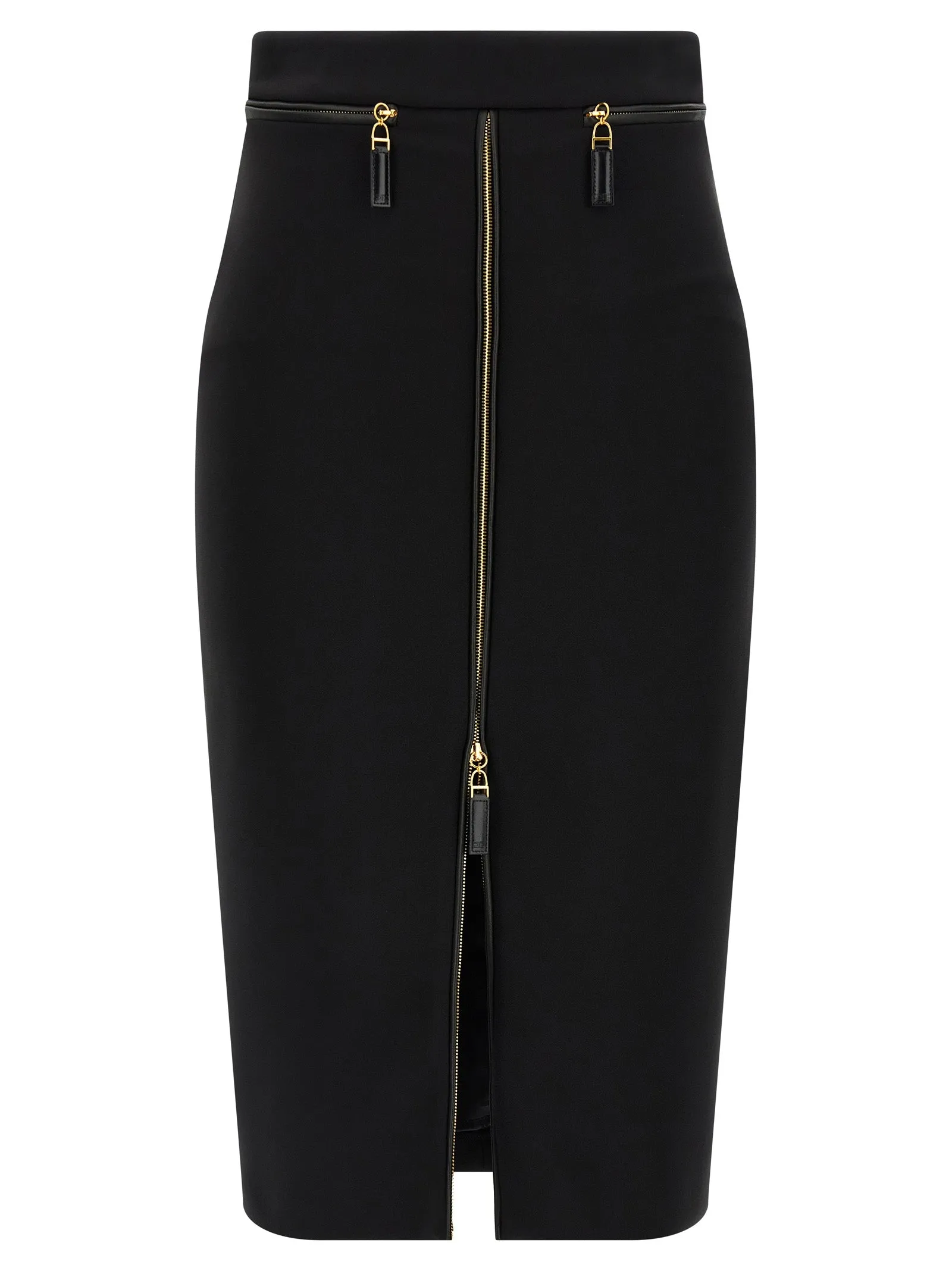 Zip Skirt Gonne Nero