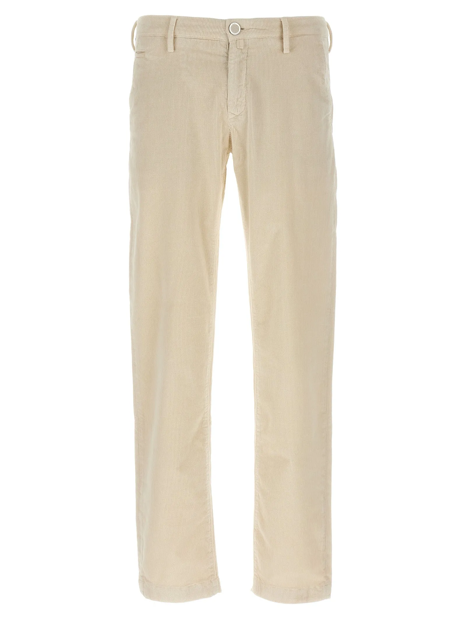 Velvet Pants Jeans Bianco