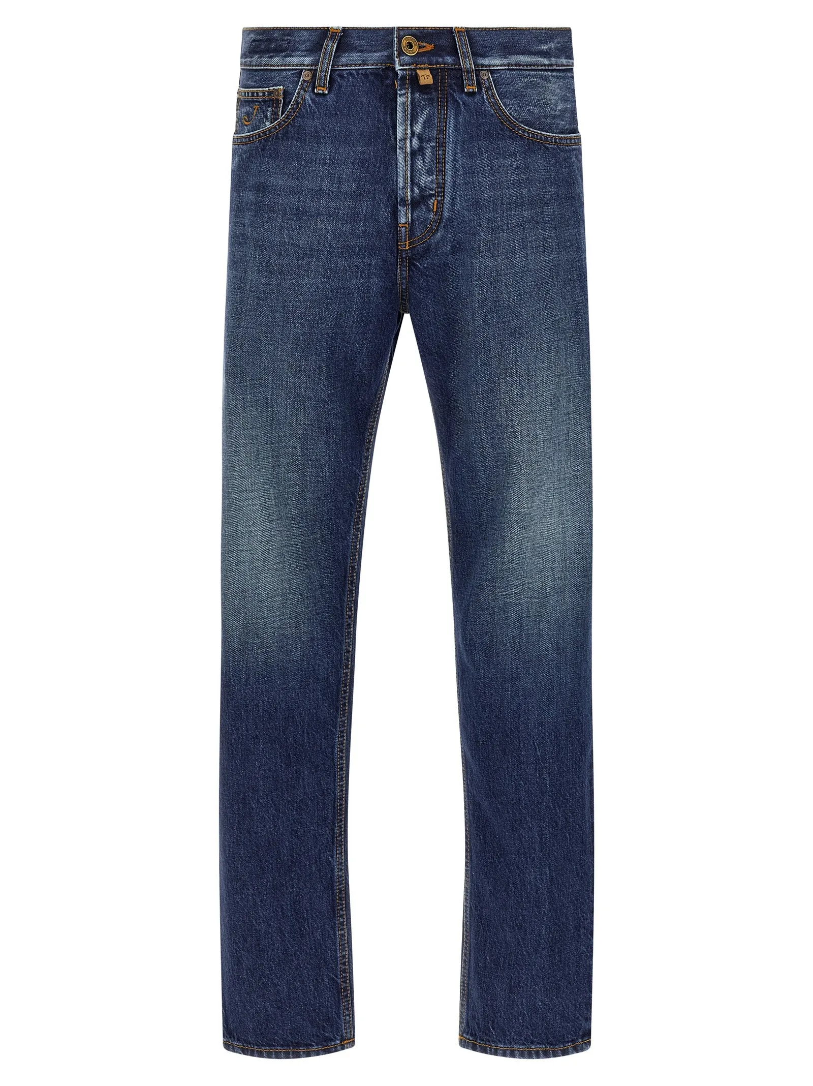 Cropped Tapered Jeans Blu
