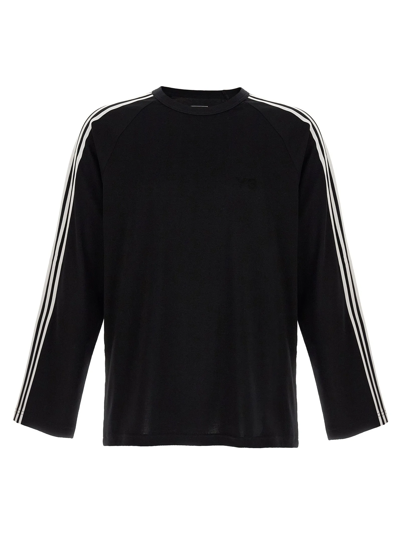 Y-3 Long Sleeve Tee 3-Stripes T Shirt Bianco/Nero