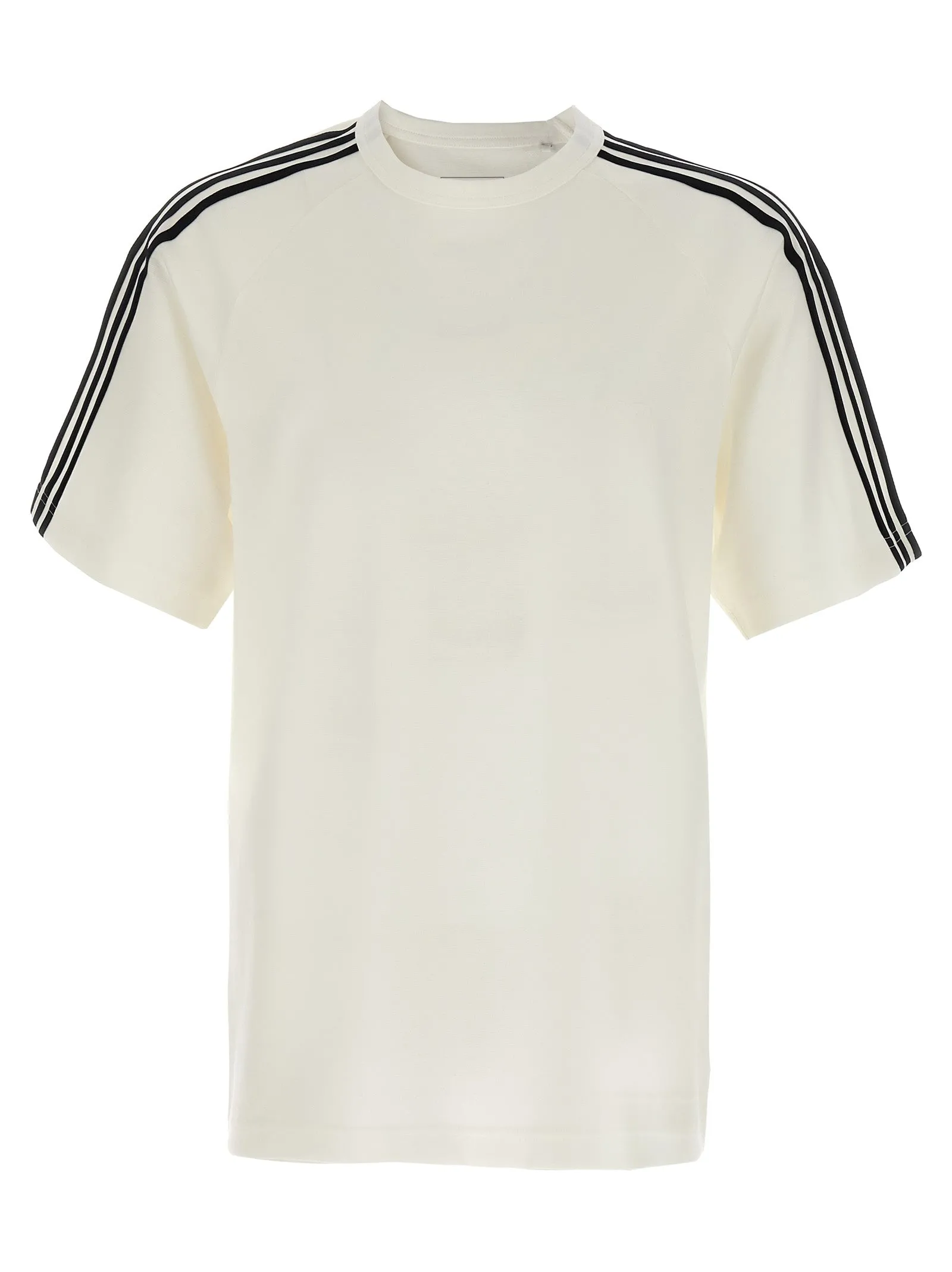 Y-3 Short Sleeve Tee 3-Stripes T Shirt Bianco/Nero