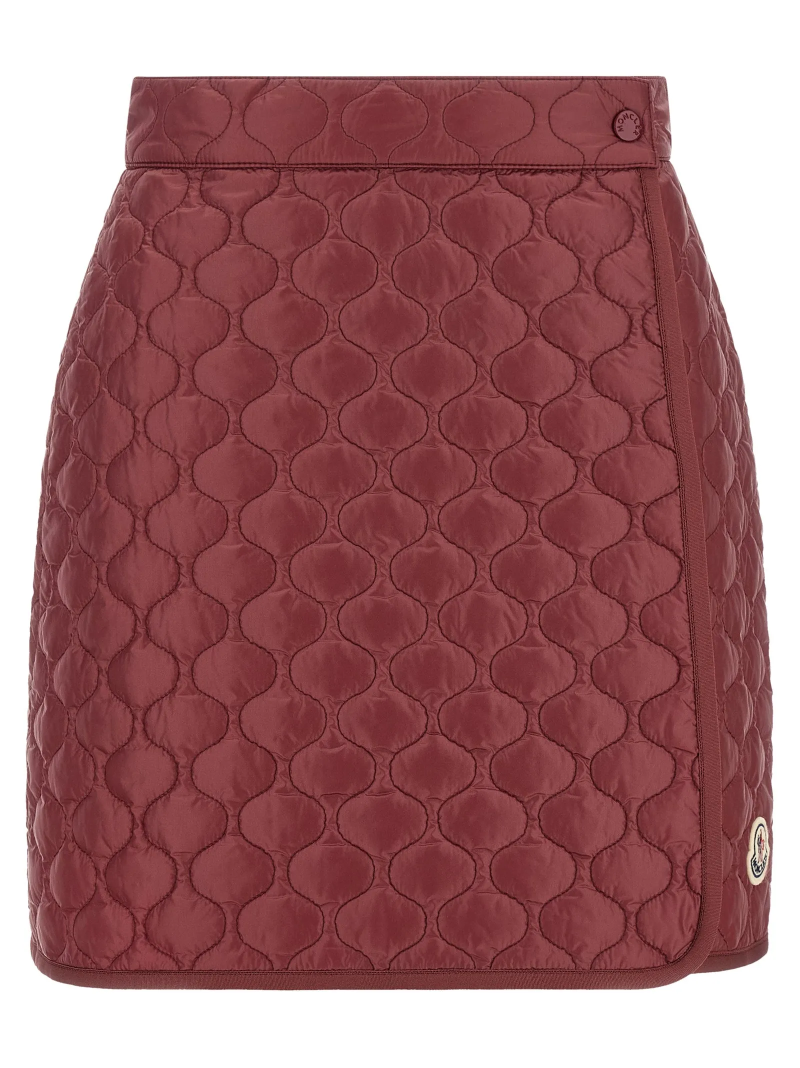Square Quilting Skirt Gonne Bordeaux