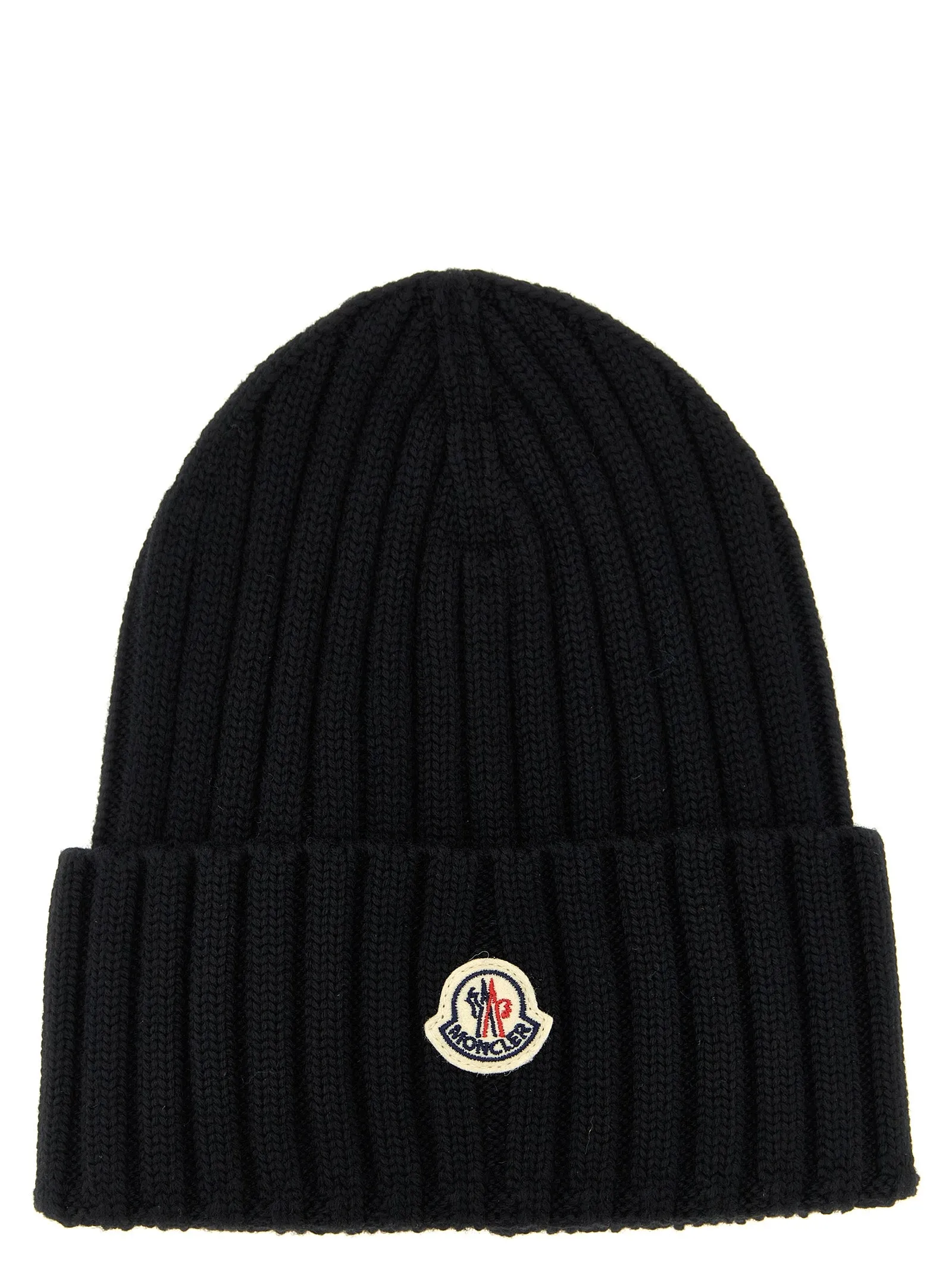 Ribbed Wool Beanie Cappelli Nero