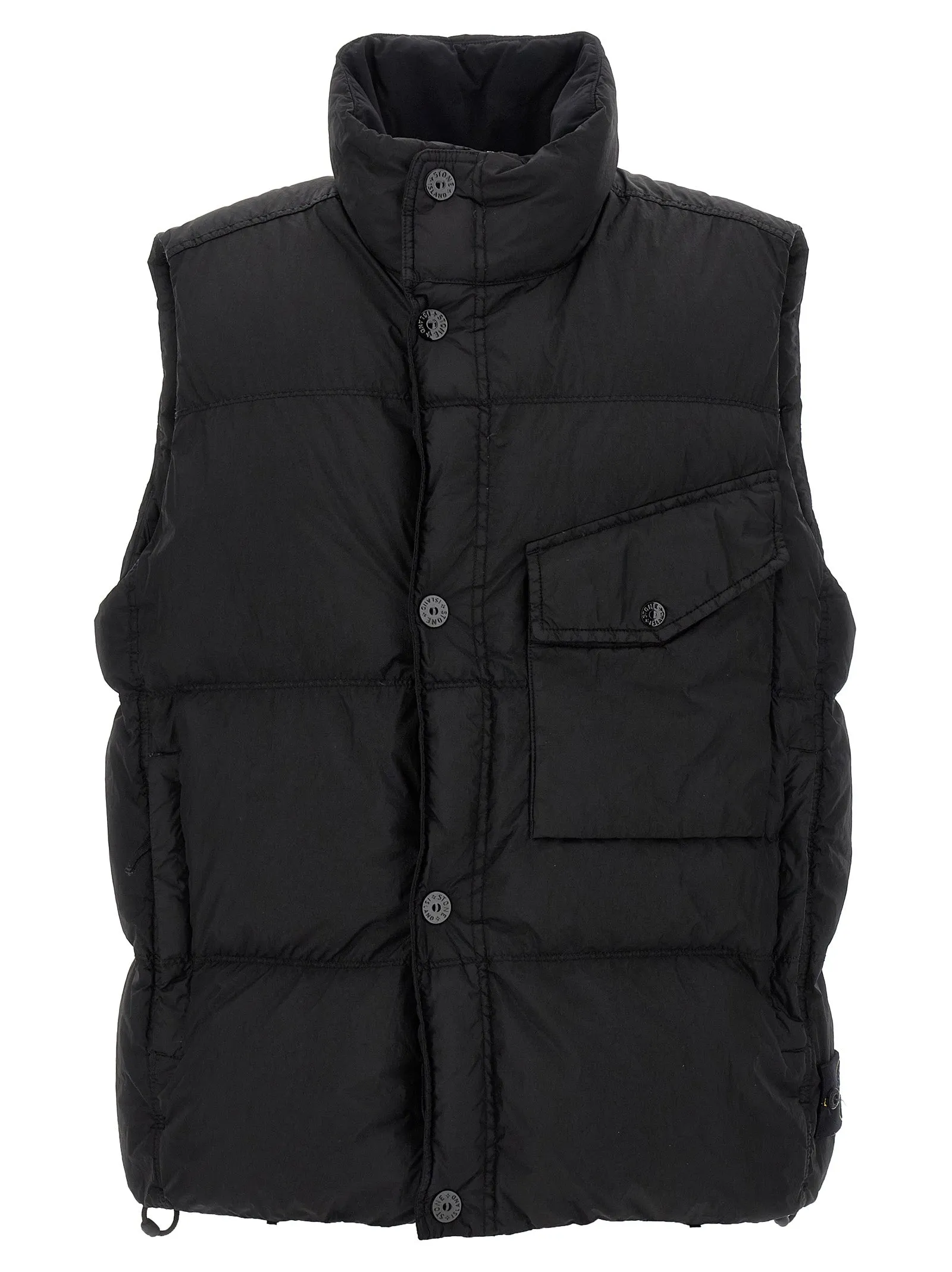 Crinkle Reps Ny Gilet Nero