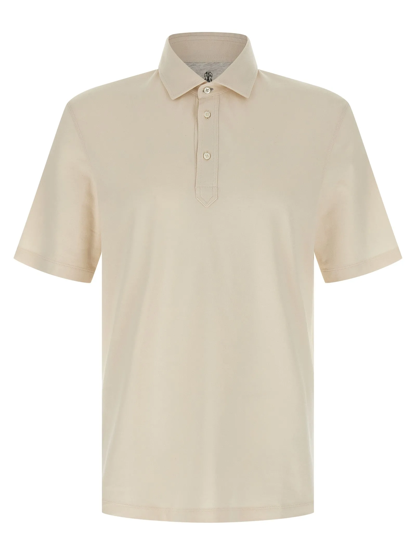 Cotton Shirt Polo Beige