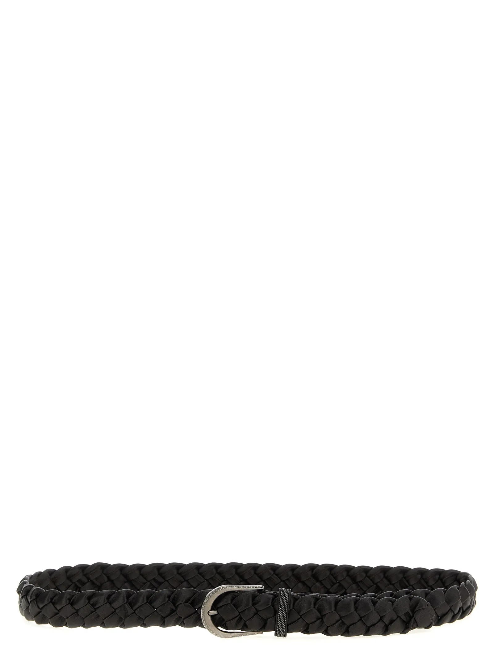 Jewel Buckle Belt Cinture Marrone