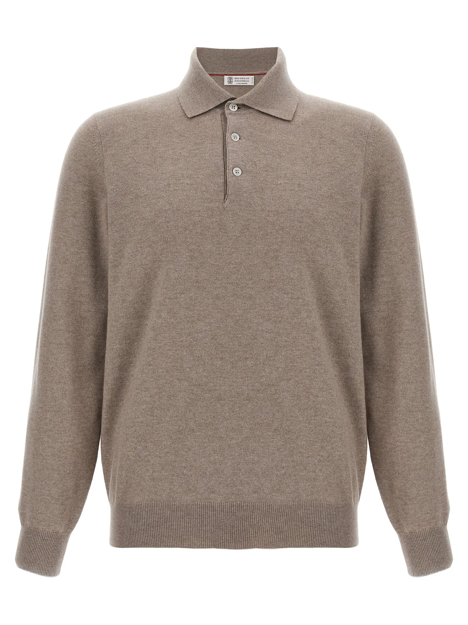 Cashmere Shirt Polo Beige