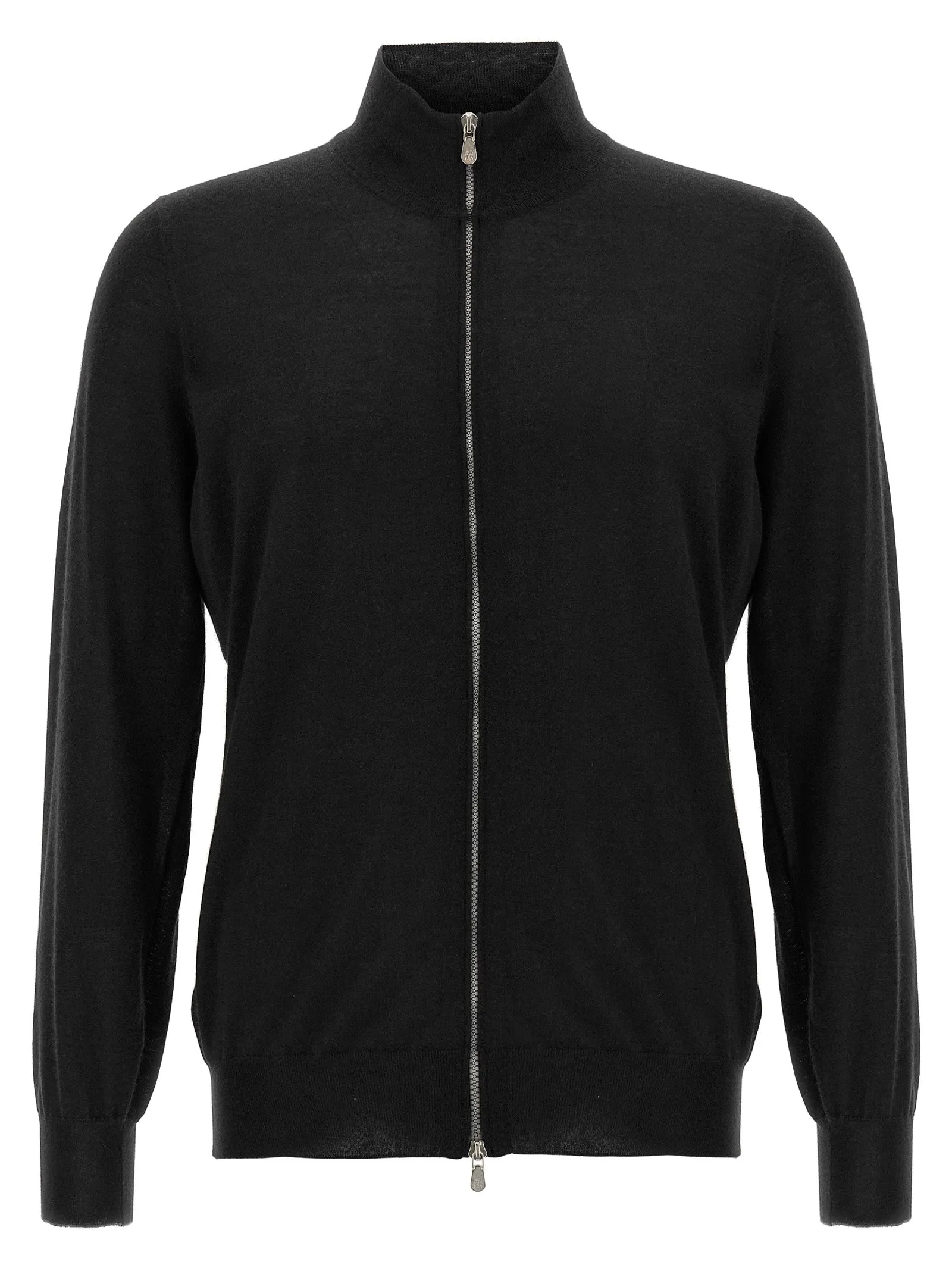 Silk Cashmere Cardigan Maglioni Nero