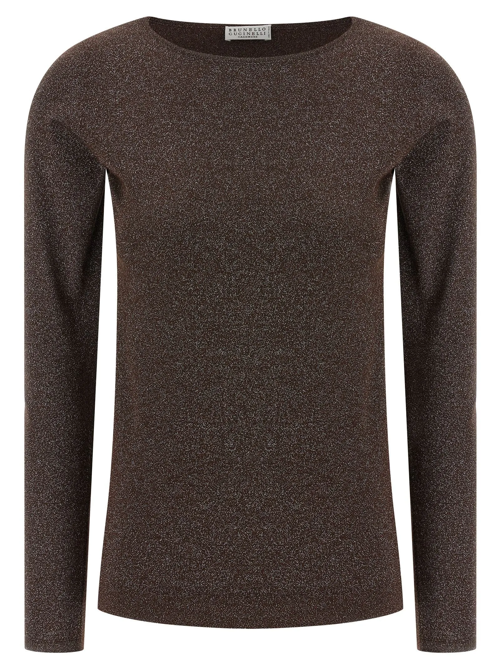 Lurex Sweater Maglioni Marrone