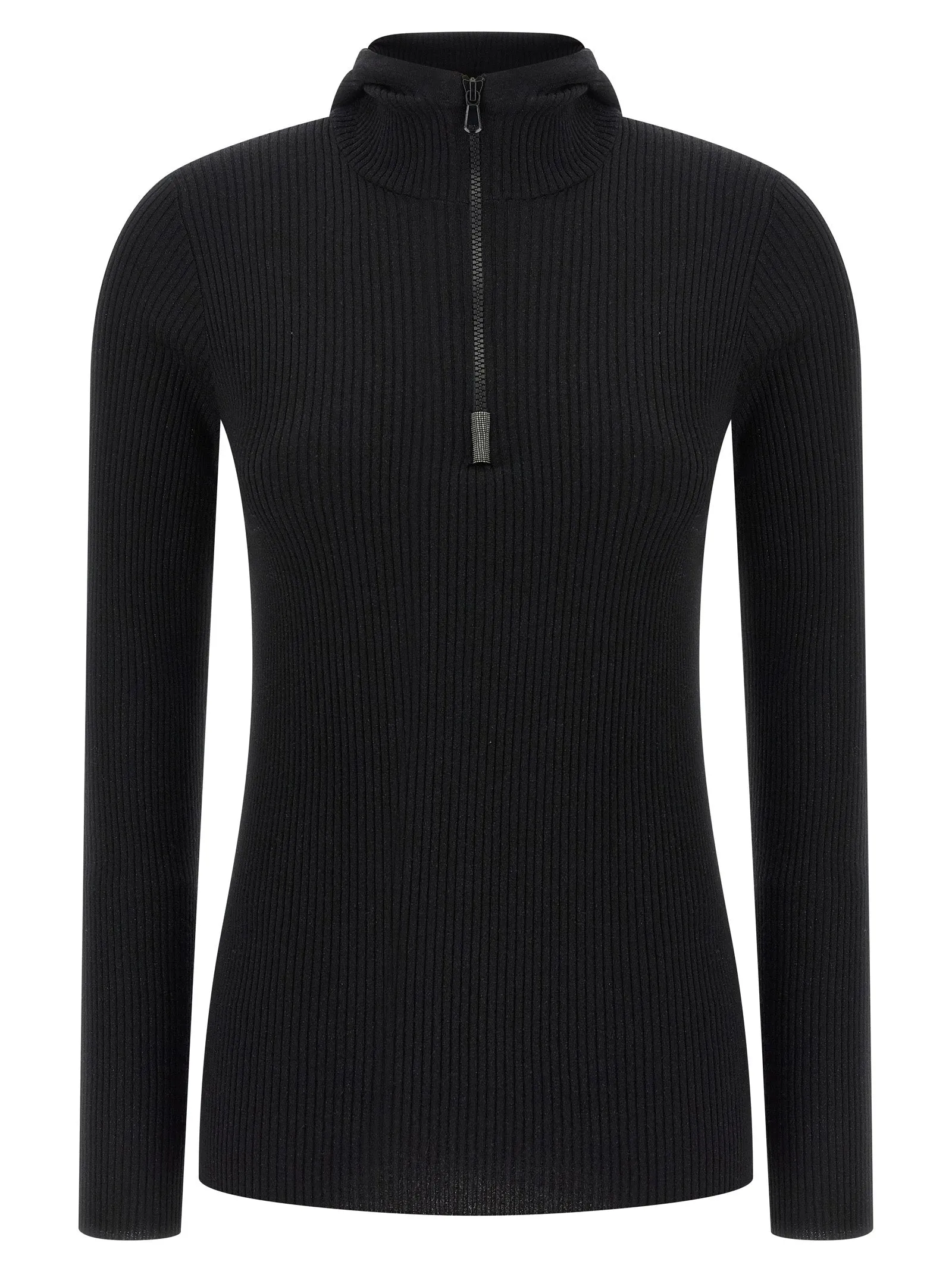 Monile Hooded Sweater Maglioni Nero