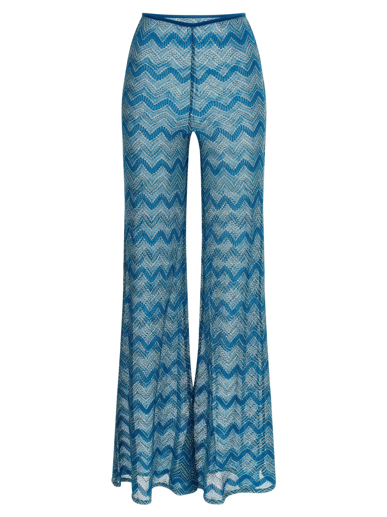 Flare Pantaloni Blu