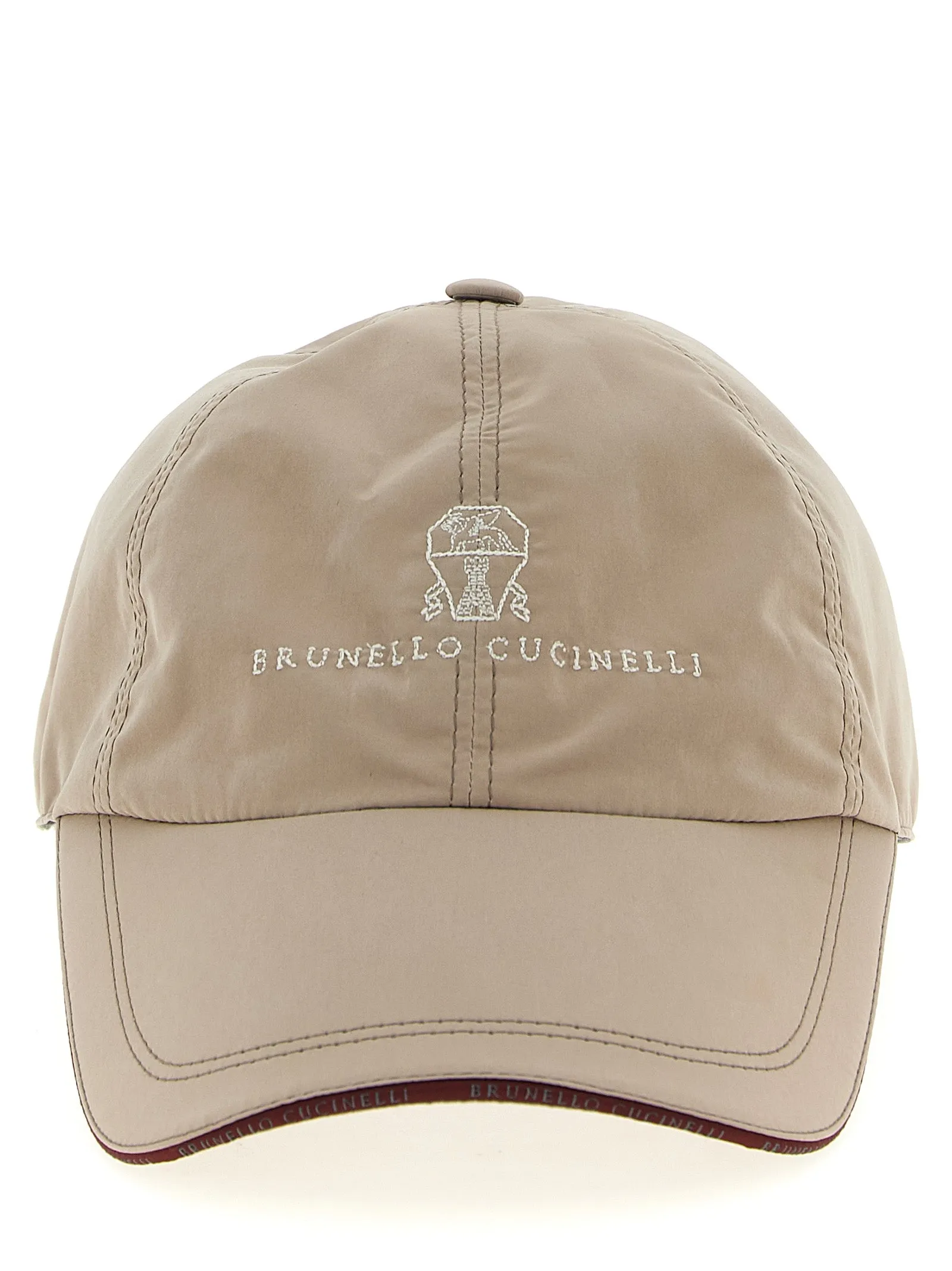 Logo Embroidery Cap Cappelli Beige
