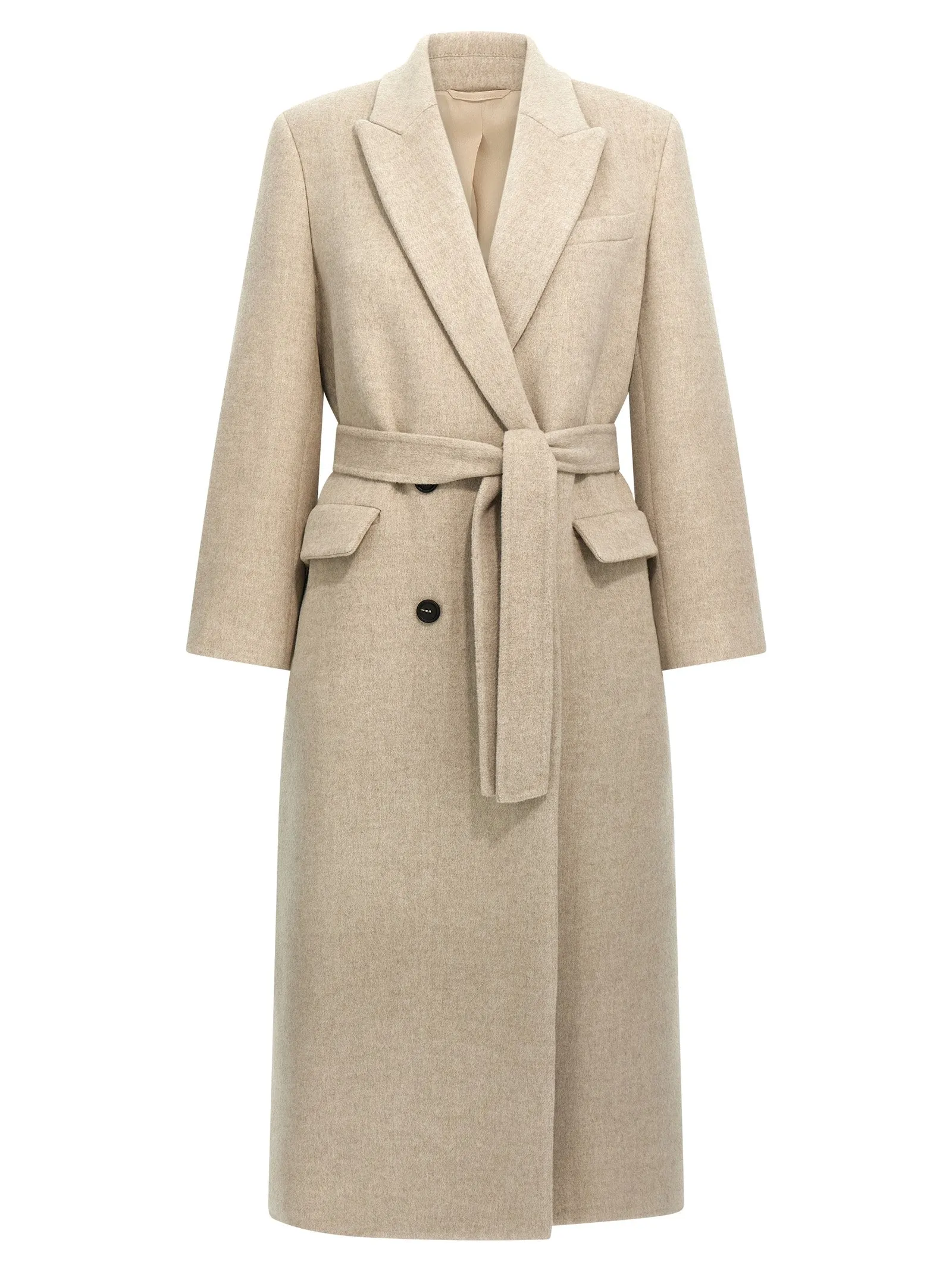 Double-Breasted Coat Trench E Impermeabili Beige