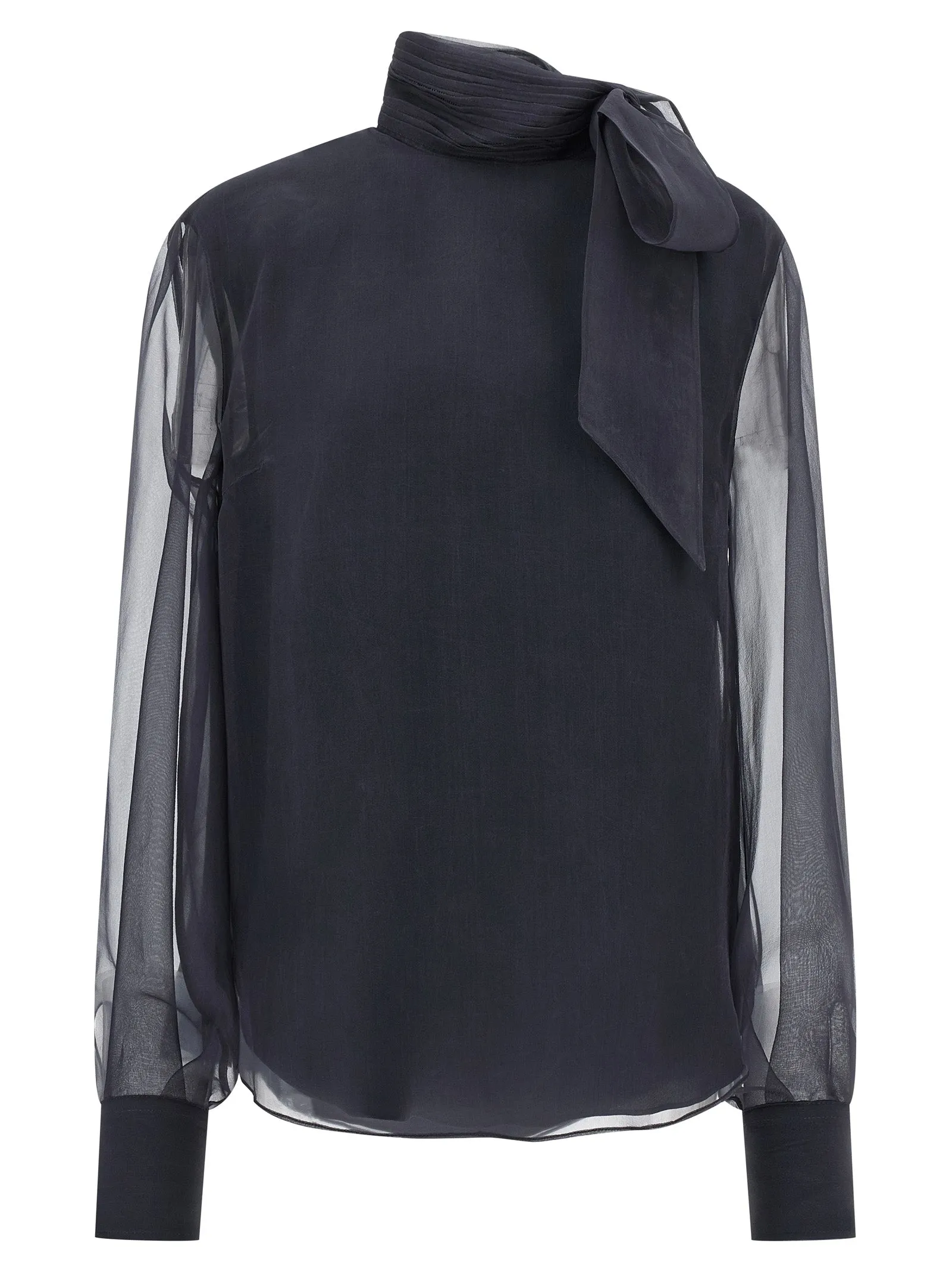 Crispy Silk Blouse Camicie Grigio