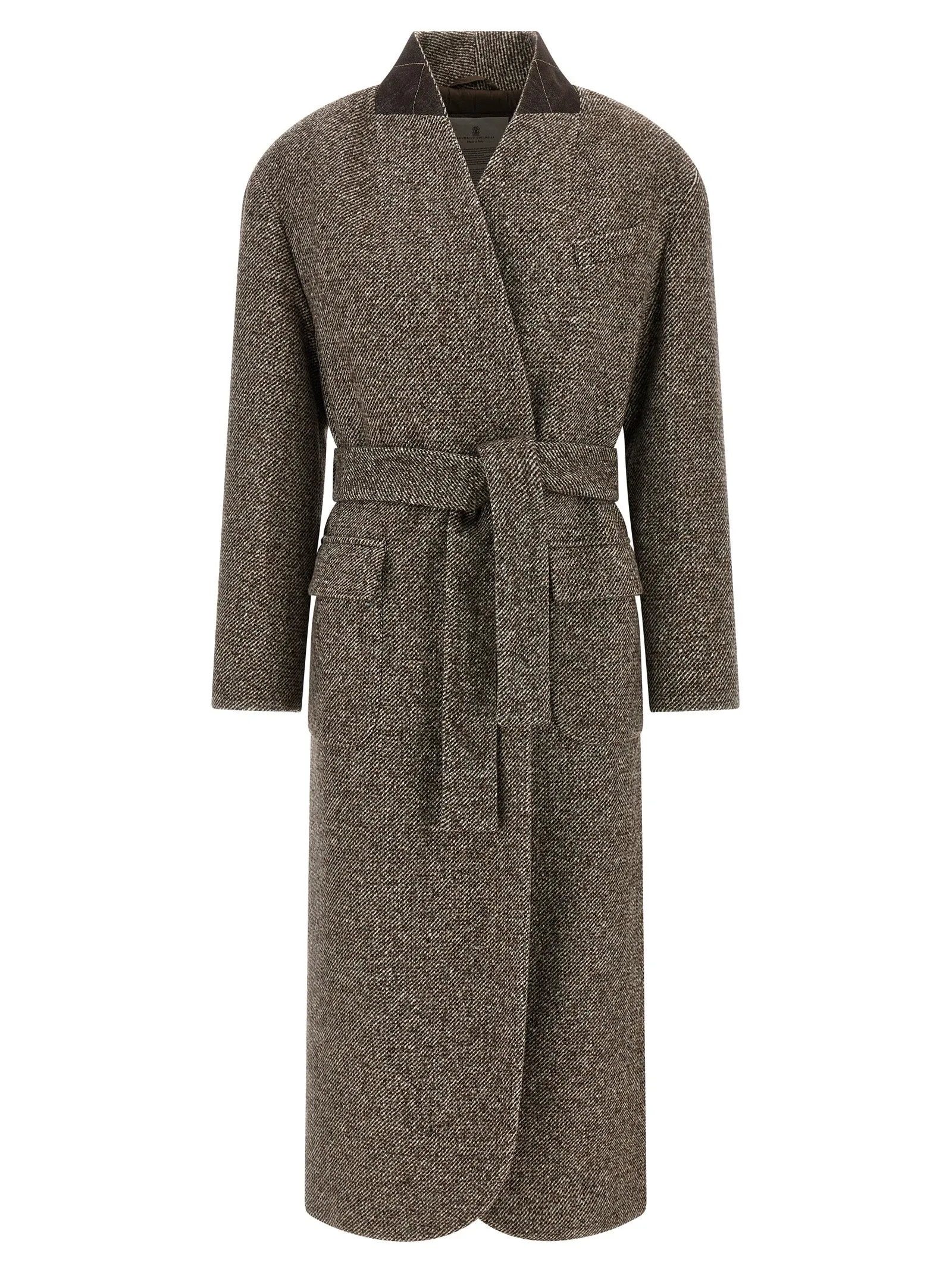 Single-Breasted Coat Trench E Impermeabili Marrone