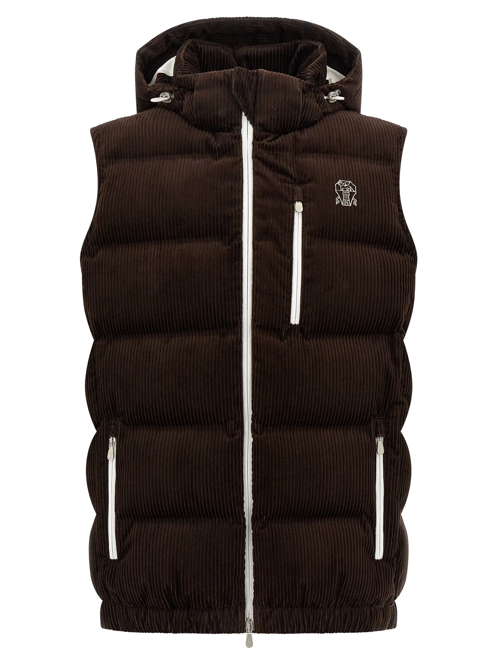Velvet Waistcoat Gilet Marrone