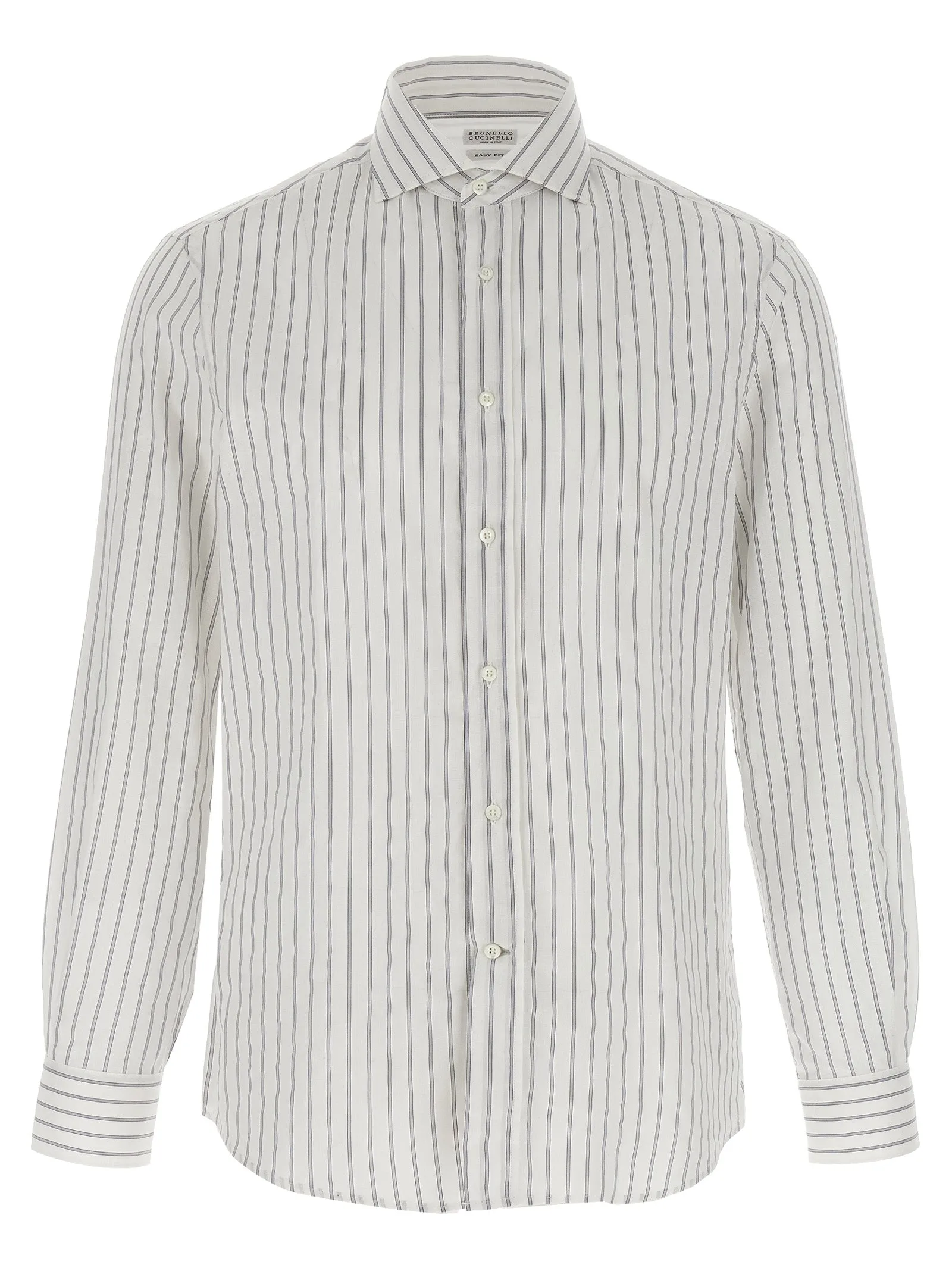 Striped Canvas Shirt Camicie Bianco