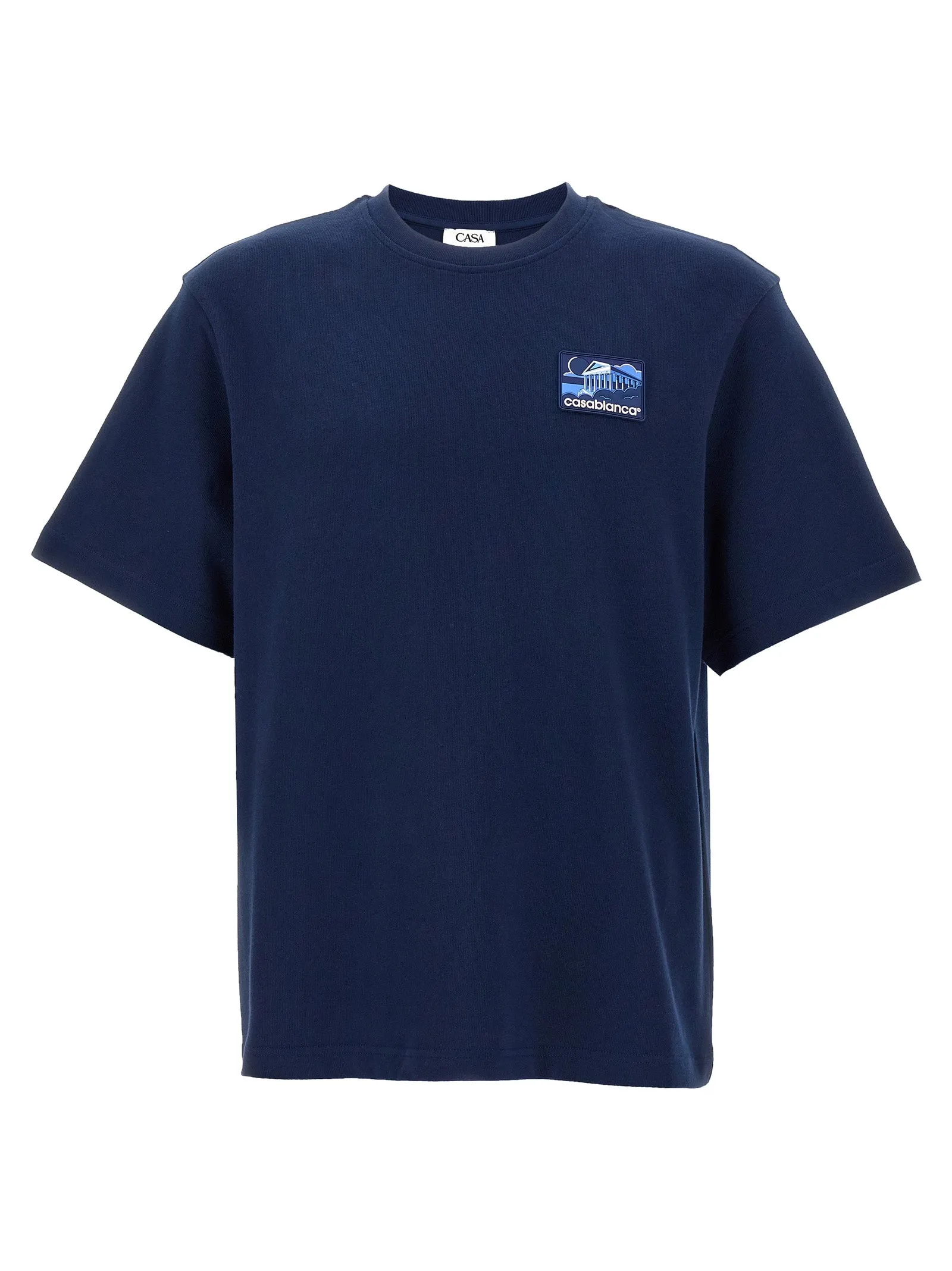 Greek Temple T Shirt Blu