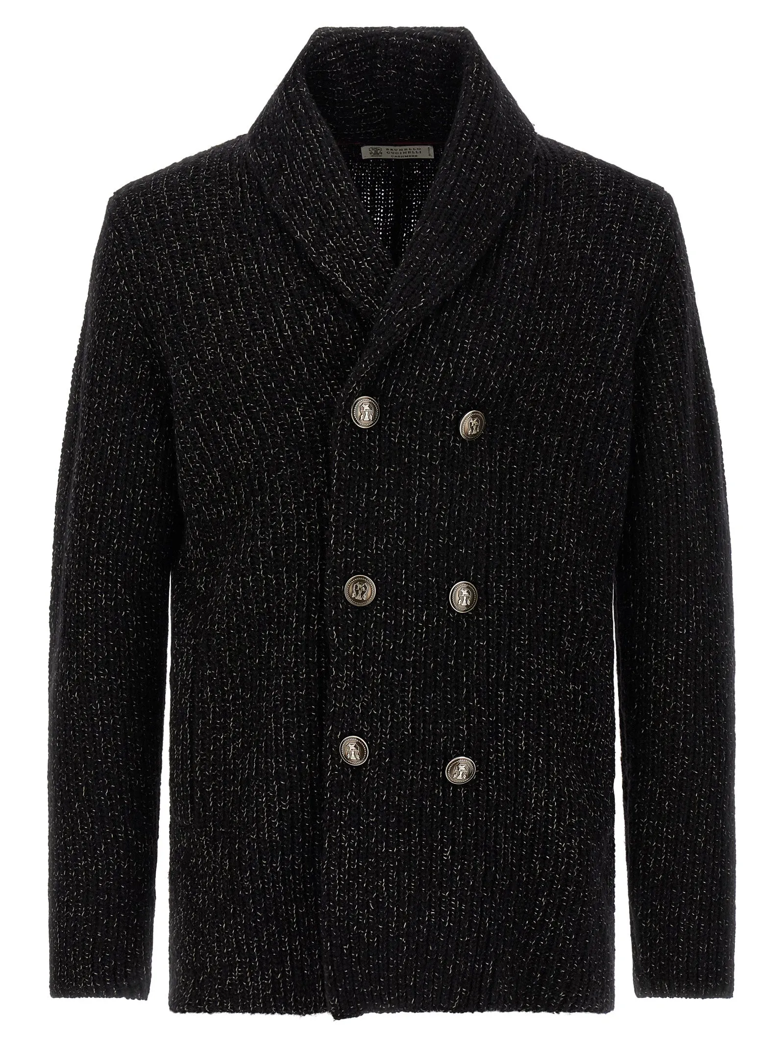 Double-Breasted Cardigan Maglioni Nero