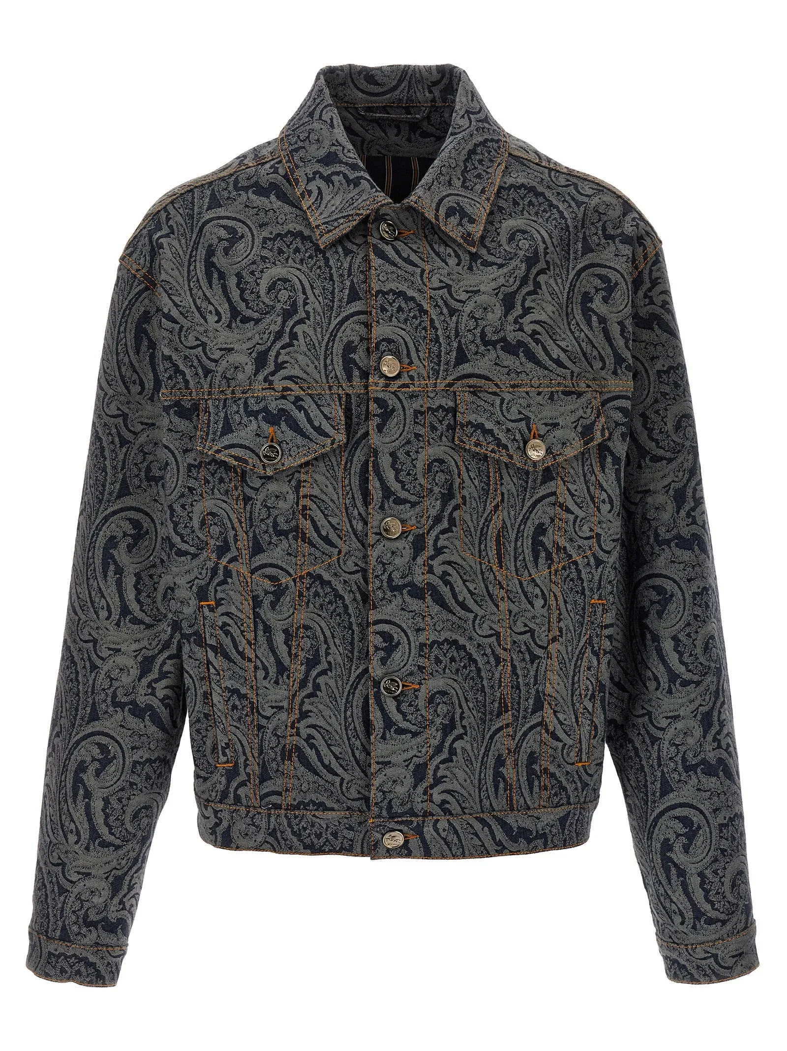 Paisley Jacket Puffer Jackets Multicolor