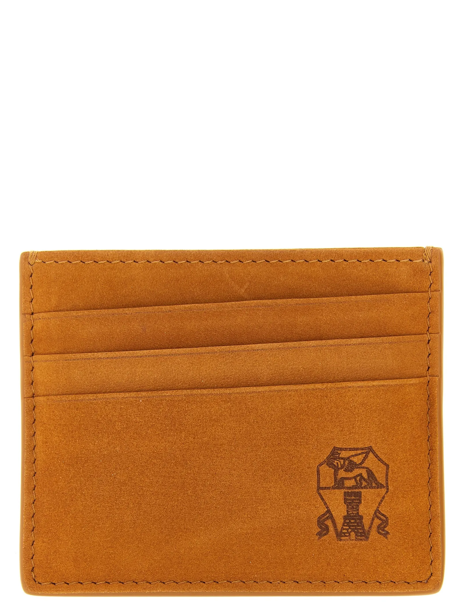 Suede Card Holder Portafogli Arancione