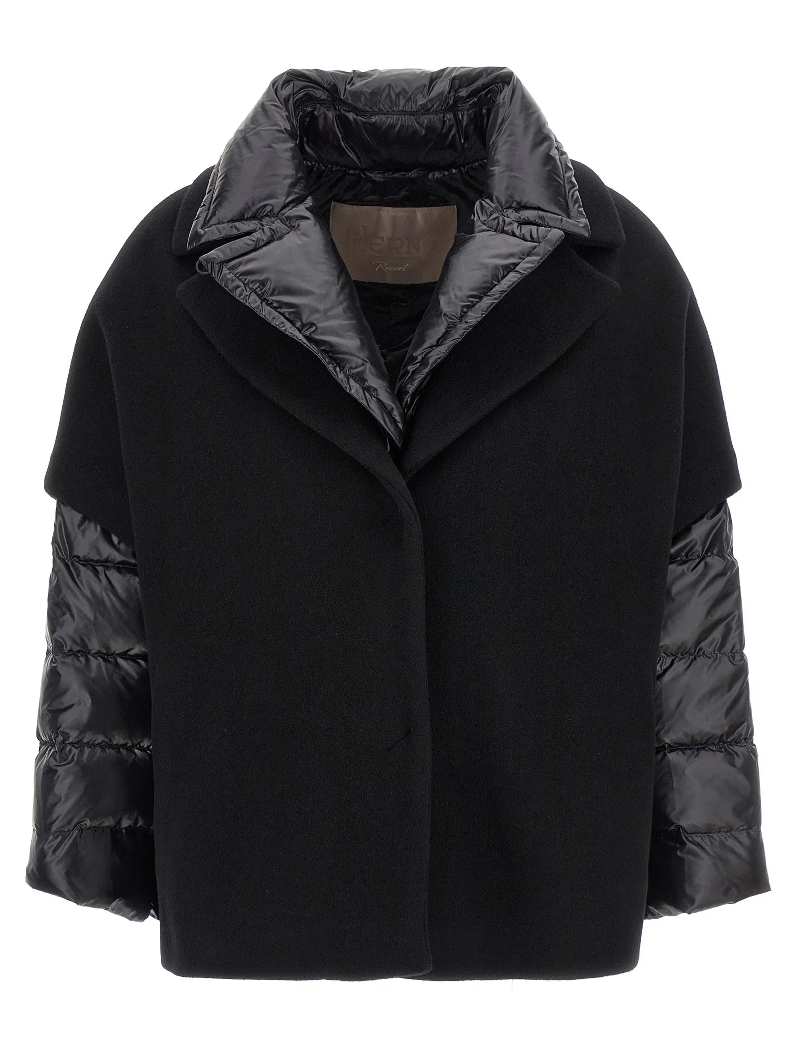 Hood Insert Down Jacket Puffer Jackets Nero