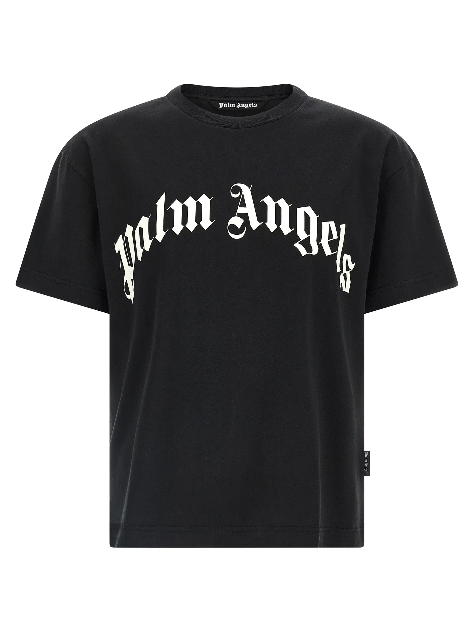 Curved Logo T Shirt Bianco/Nero