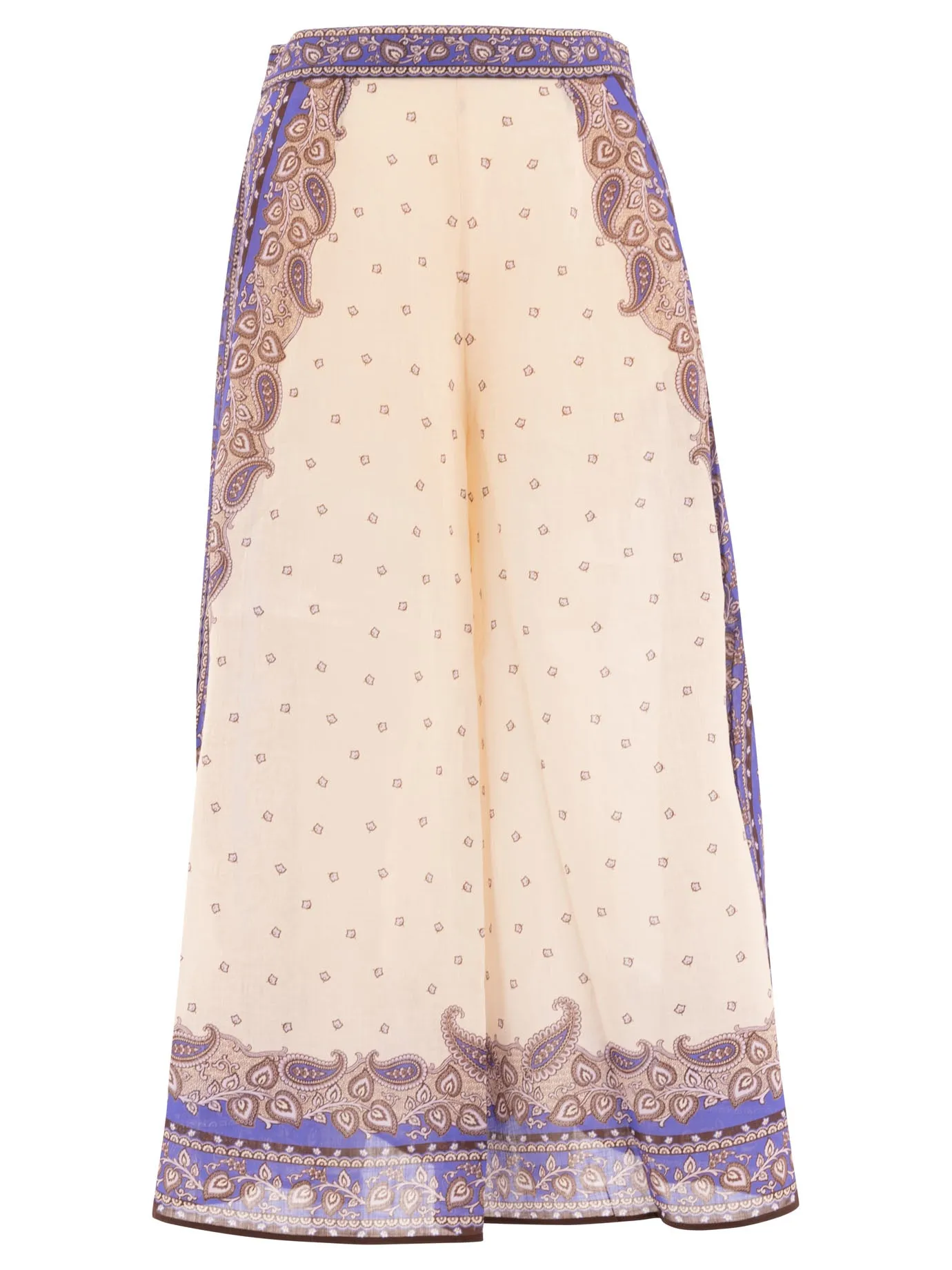 Maxine Wide Leg Cropped Pant Trousers Viola